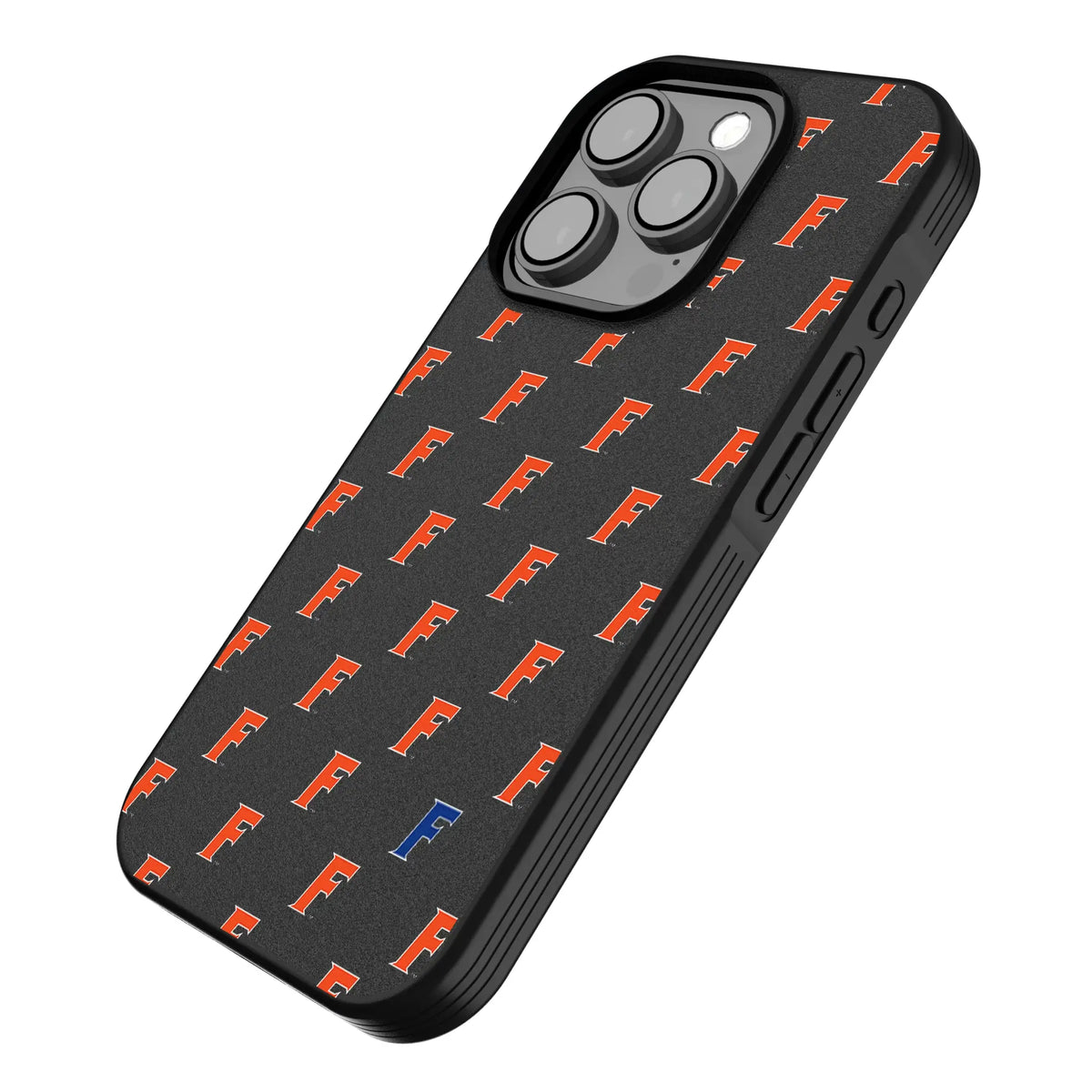 University of Florida Gators Fashion Pattern iPhone Bump Phone Case for Apple iPhone - Isometric View
