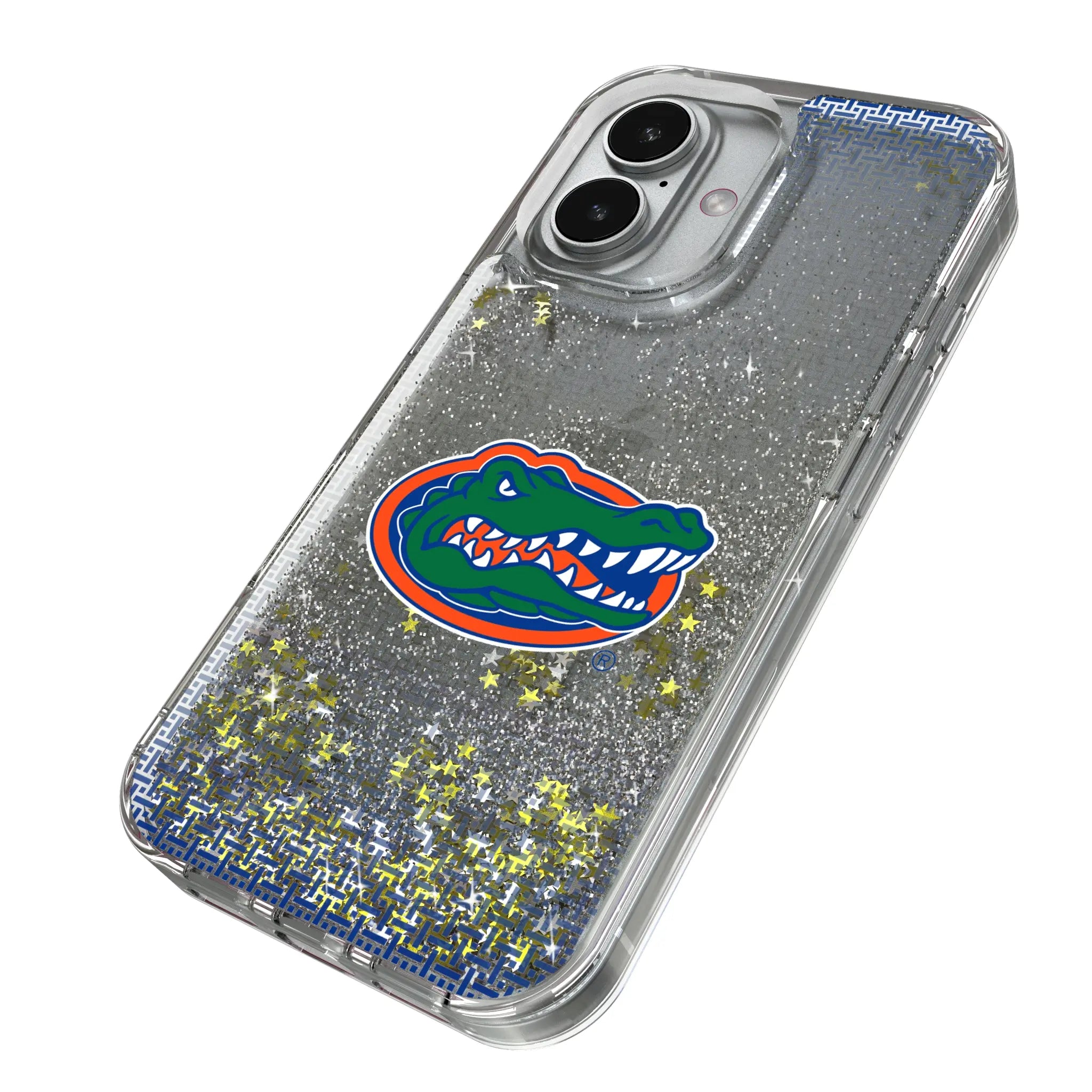 University of Florida Gators Linen iPhone Glitter Phone Case for Apple iPhone - Isometric View
