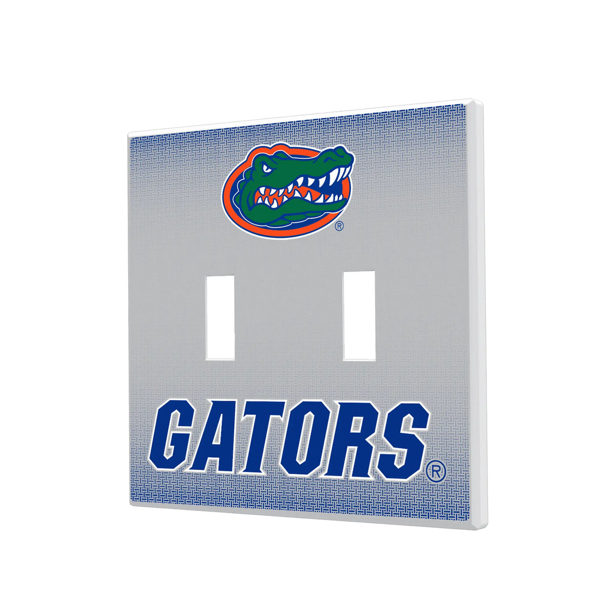 University of Florida Gators Linen Hidden-Screw Light Switch Plate#Style_Double Toggle