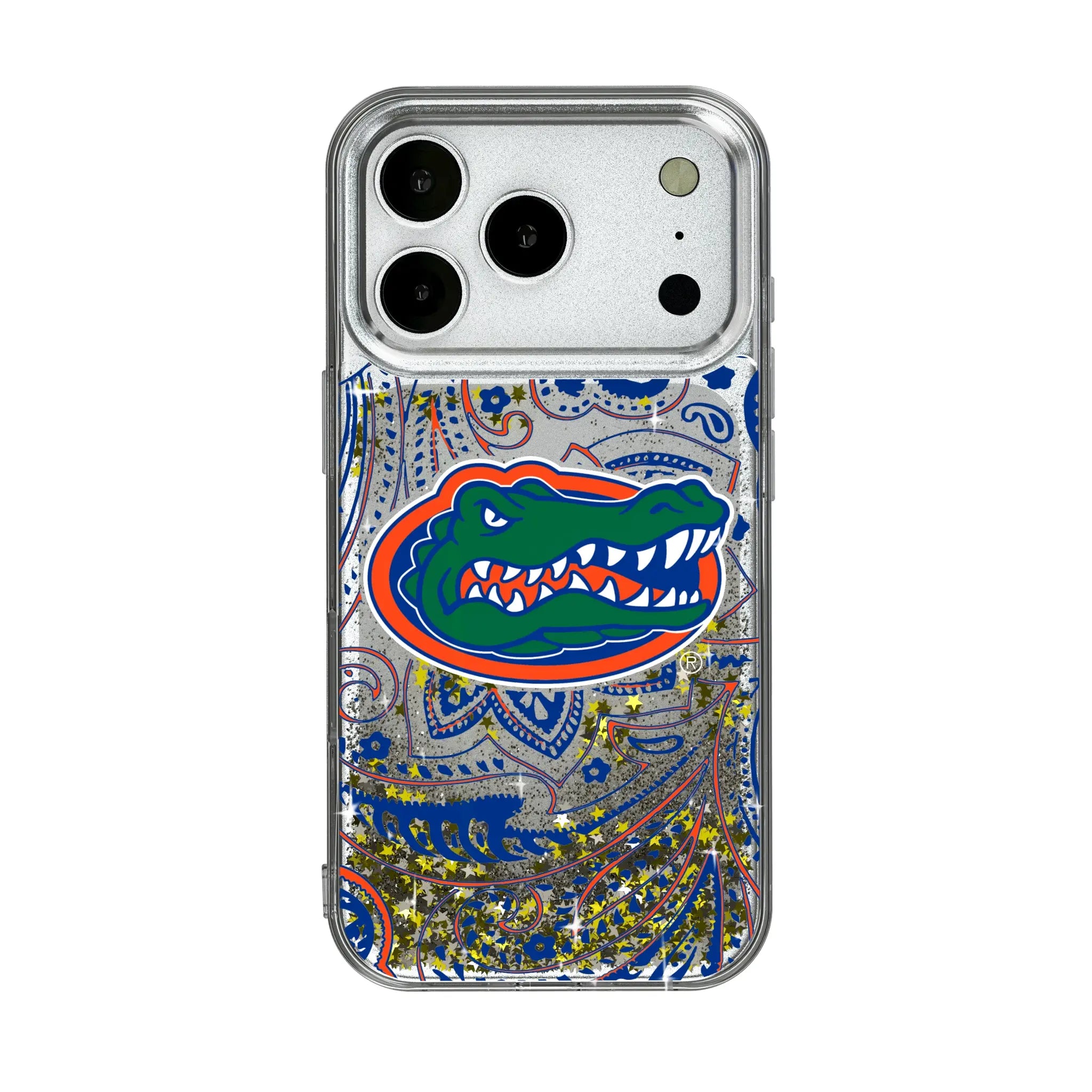 University of Florida Gators Paisley iPhone Glitter Phone Case for Apple iPhone