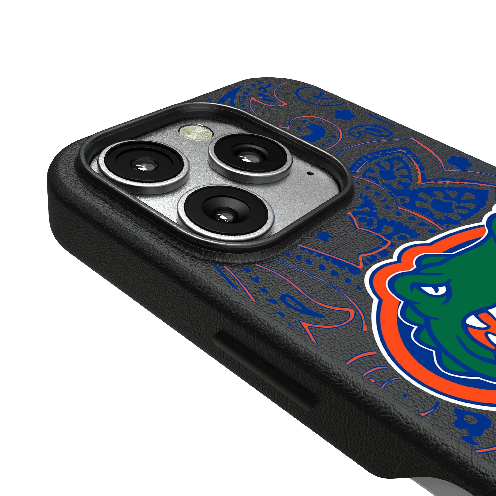 University of Florida Gators Paisley iPhone MagSafe Compatible Phone Case for Apple iPhone - Detail