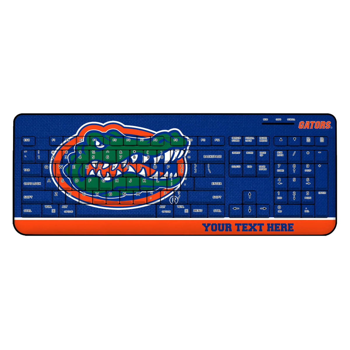 University of Florida Gators Personalized Endzone Solid Wireless USB Keyboard