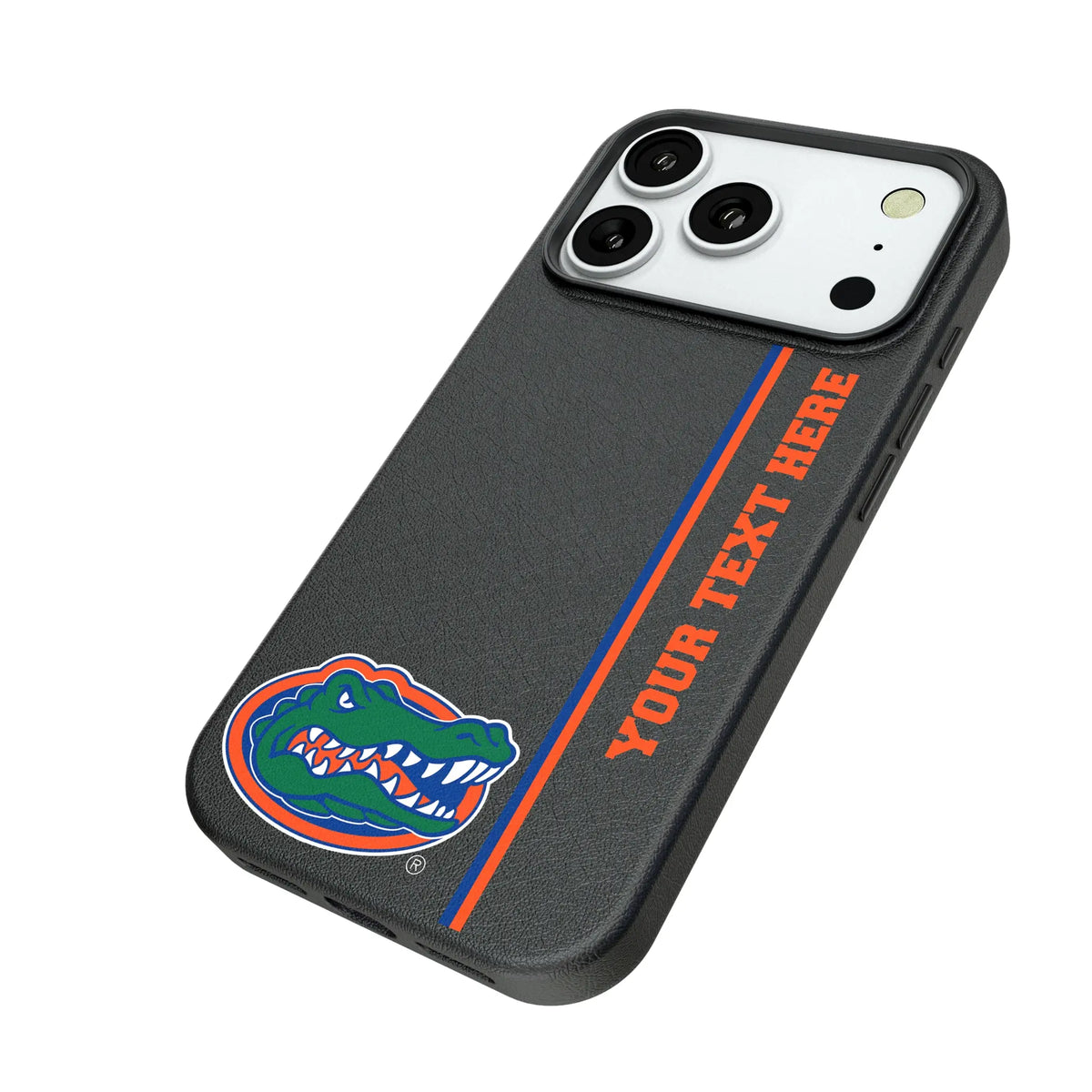 University of Florida Gators Personalized Sidebard iPhone MagSafe Compatible Phone Case for Apple iPhone - Isometric View#Device_iPhone 18 Pro