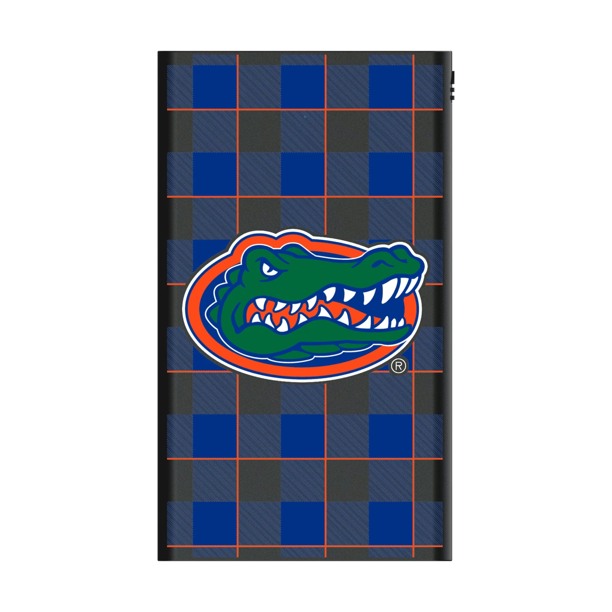 University of Florida Gators Plaid 5000mAh Flat Powerbank