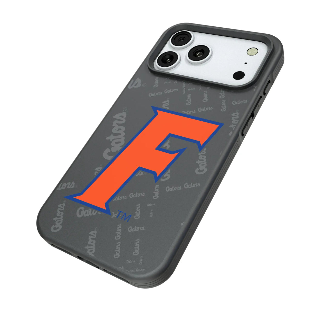 University of Florida Gators Quadtile iPhone Bump Phone Case for Apple iPhone - Isometric View#Device_iPhone 18 Pro Max