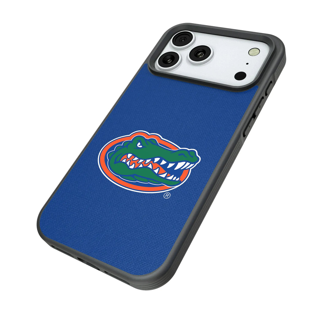 University of Florida Gators Solid iPhone Bump Phone Case for Apple iPhone - Isometric View#Device_iPhone 18 Pro Max