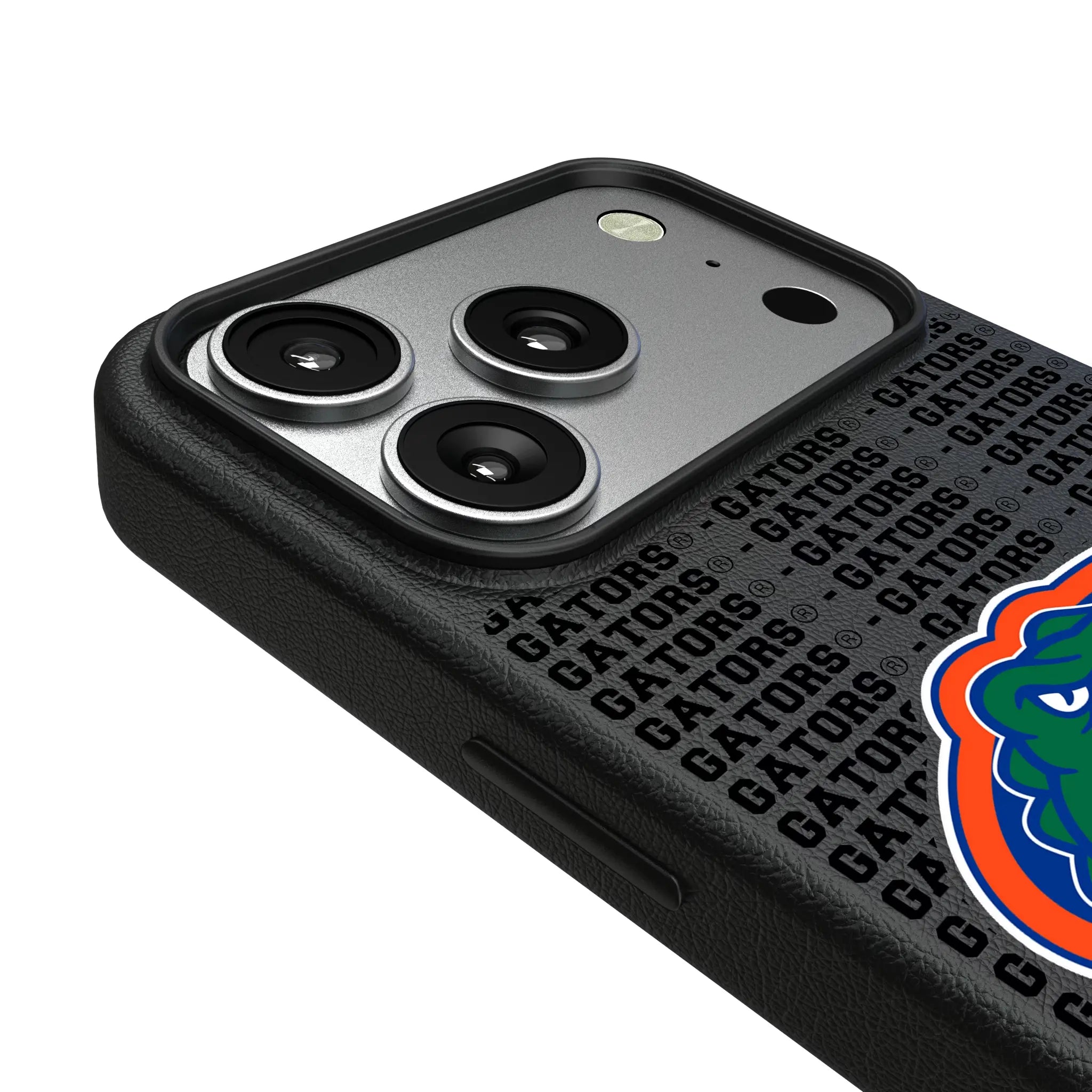 University of Florida Gators Text Backdrop iPhone MagSafe Compatible Phone Case for Apple iPhone - Detail#Device_iPhone 17 Pro