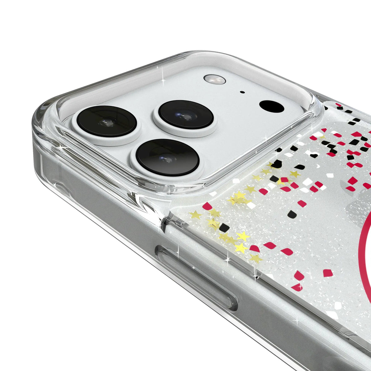 University of Georgia Bulldogs Confetti iPhone Glitter Phone Case for Apple iPhone - Detail#Device_iPhone 18 Pro