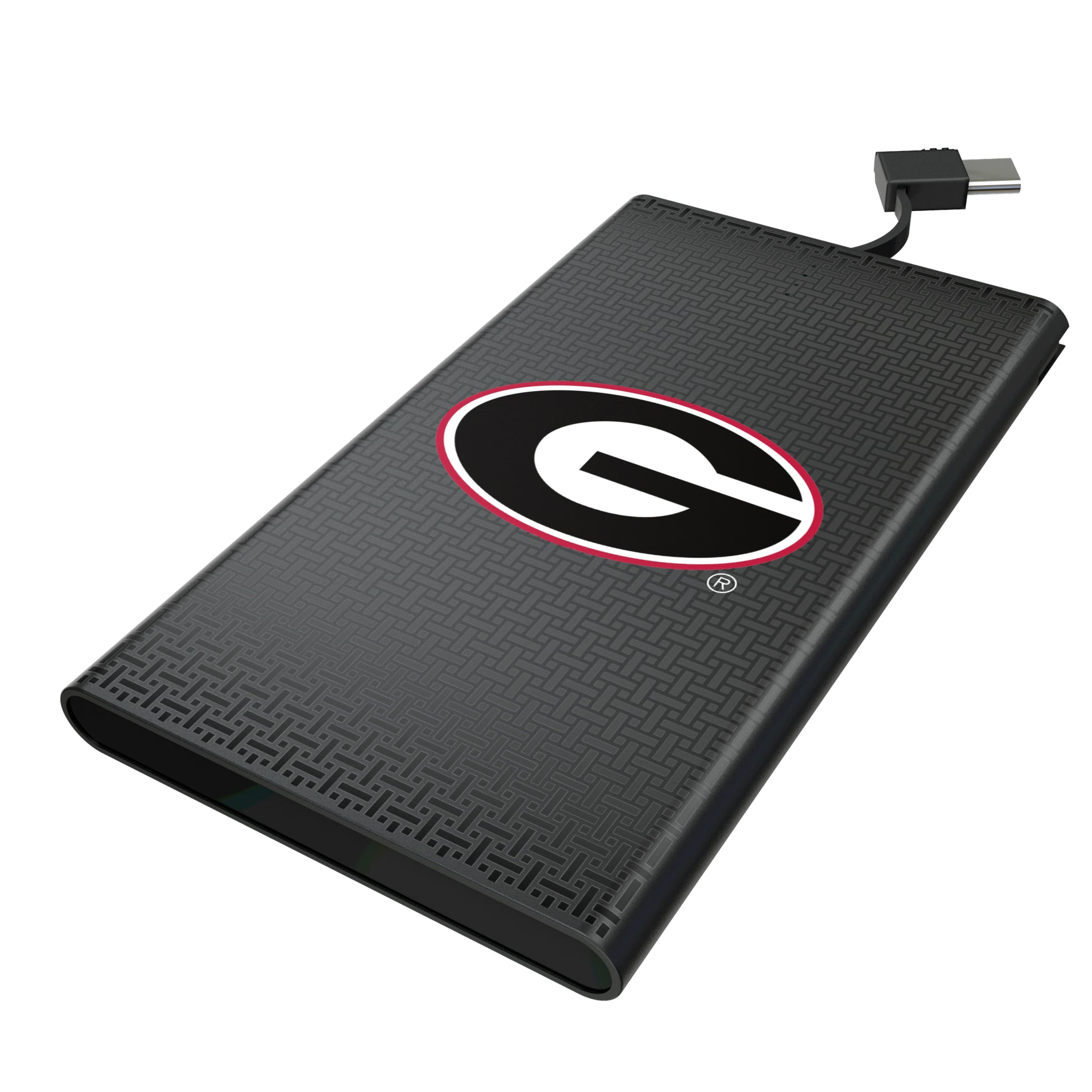University of Georgia Bulldogs Linen 5000mAh Flat Powerbank