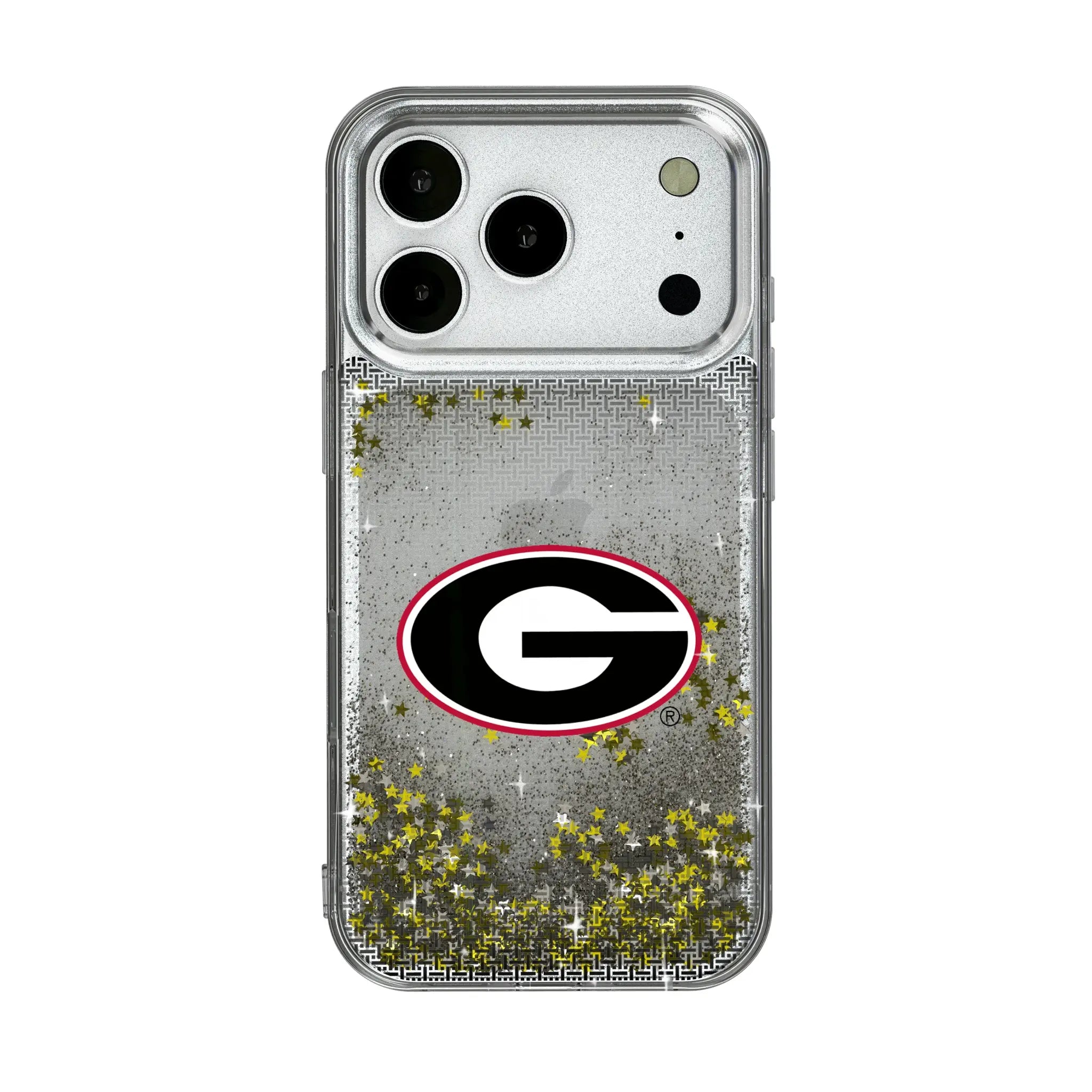 University of Georgia Bulldogs Linen iPhone Glitter Phone Case for Apple iPhone