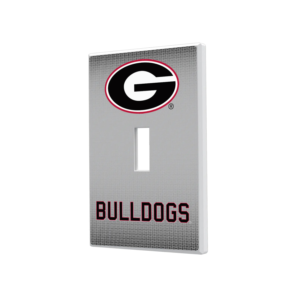 University of Georgia Bulldogs Linen Hidden-Screw Light Switch Plate#Style_Single Toggle