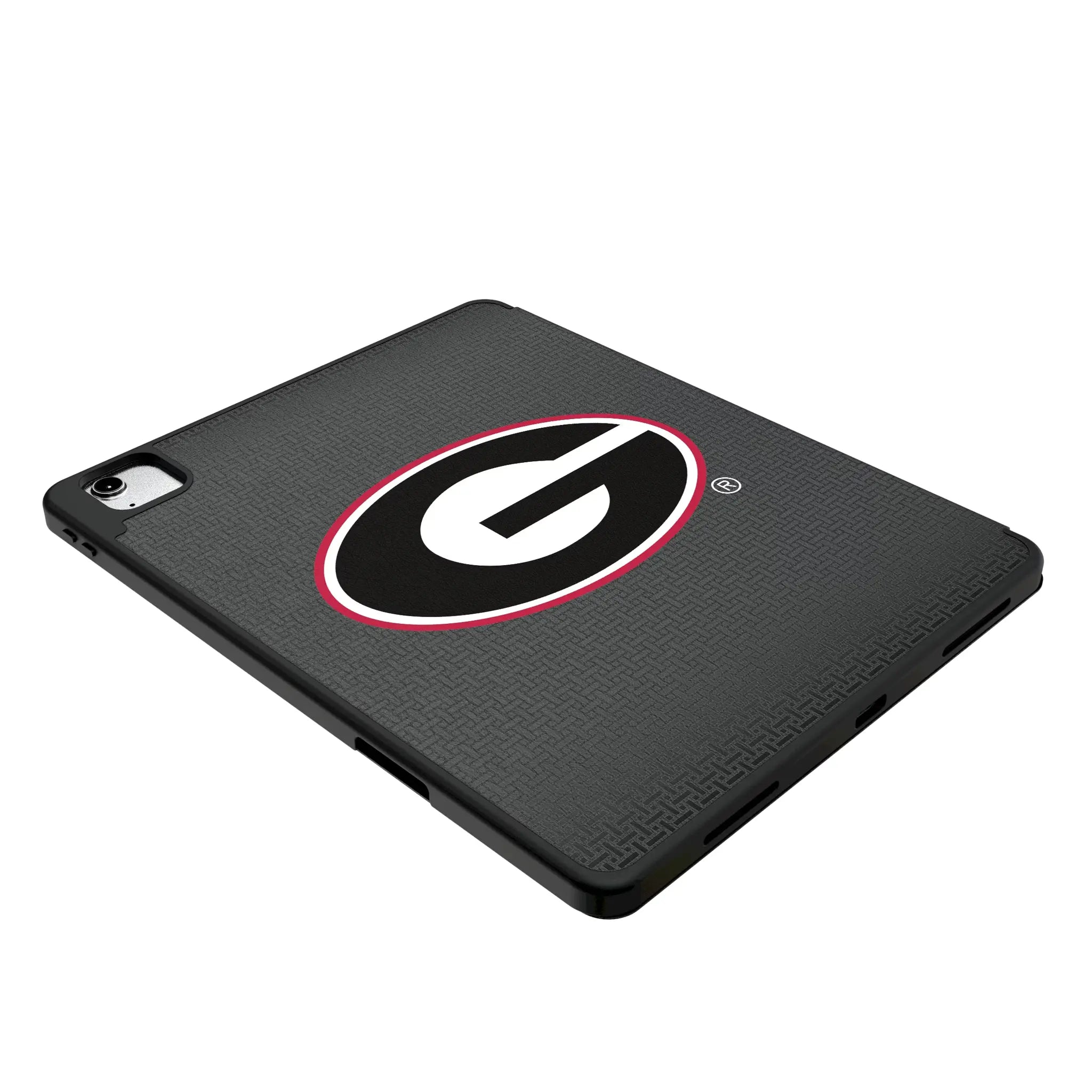 University of Georgia Bulldogs Linen iPad Tablet Case for Apple iPad - Isometric View