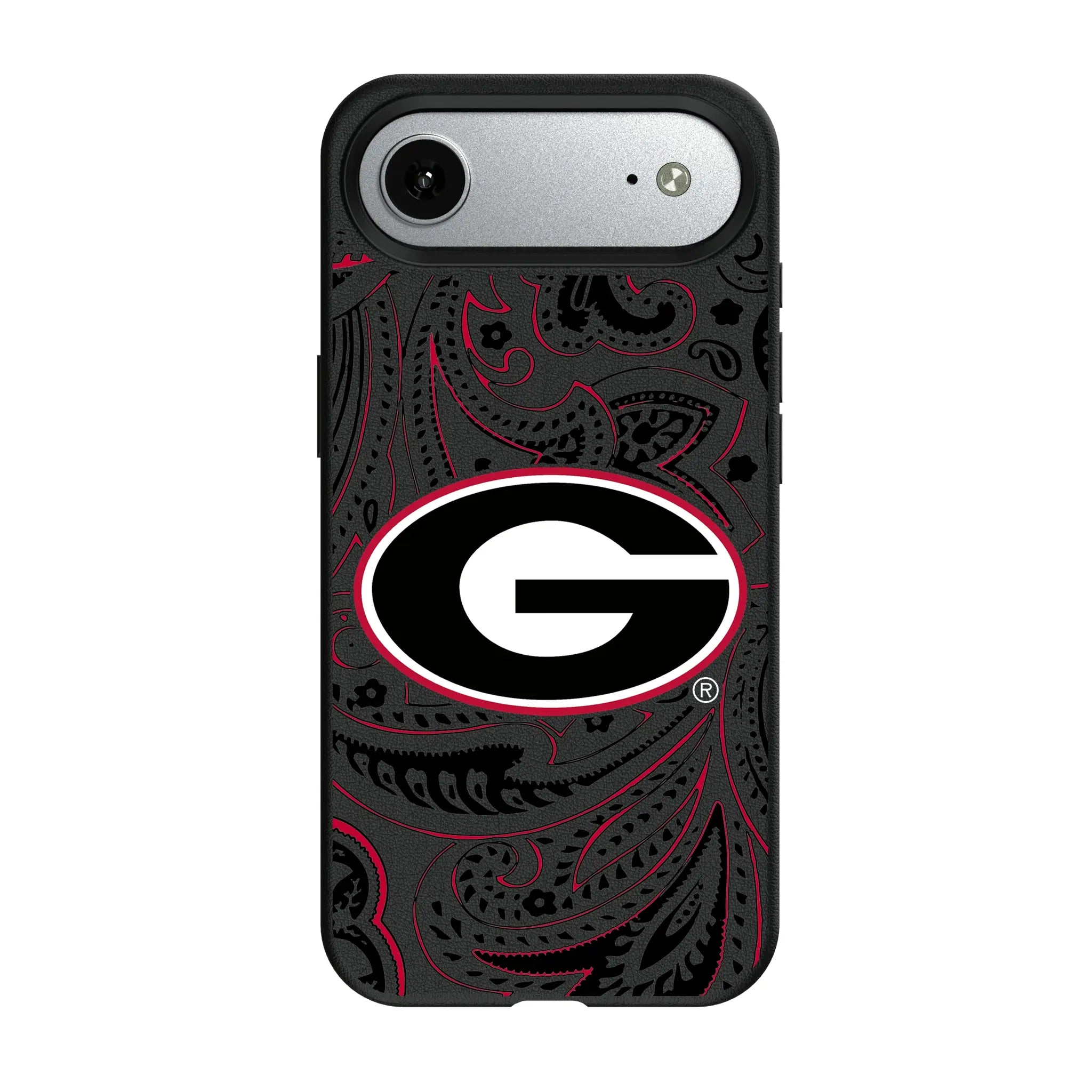 University of Georgia Bulldogs Paisley iPhone MagSafe Compatible Phone Case for Apple iPhone#Device_iPhone Air