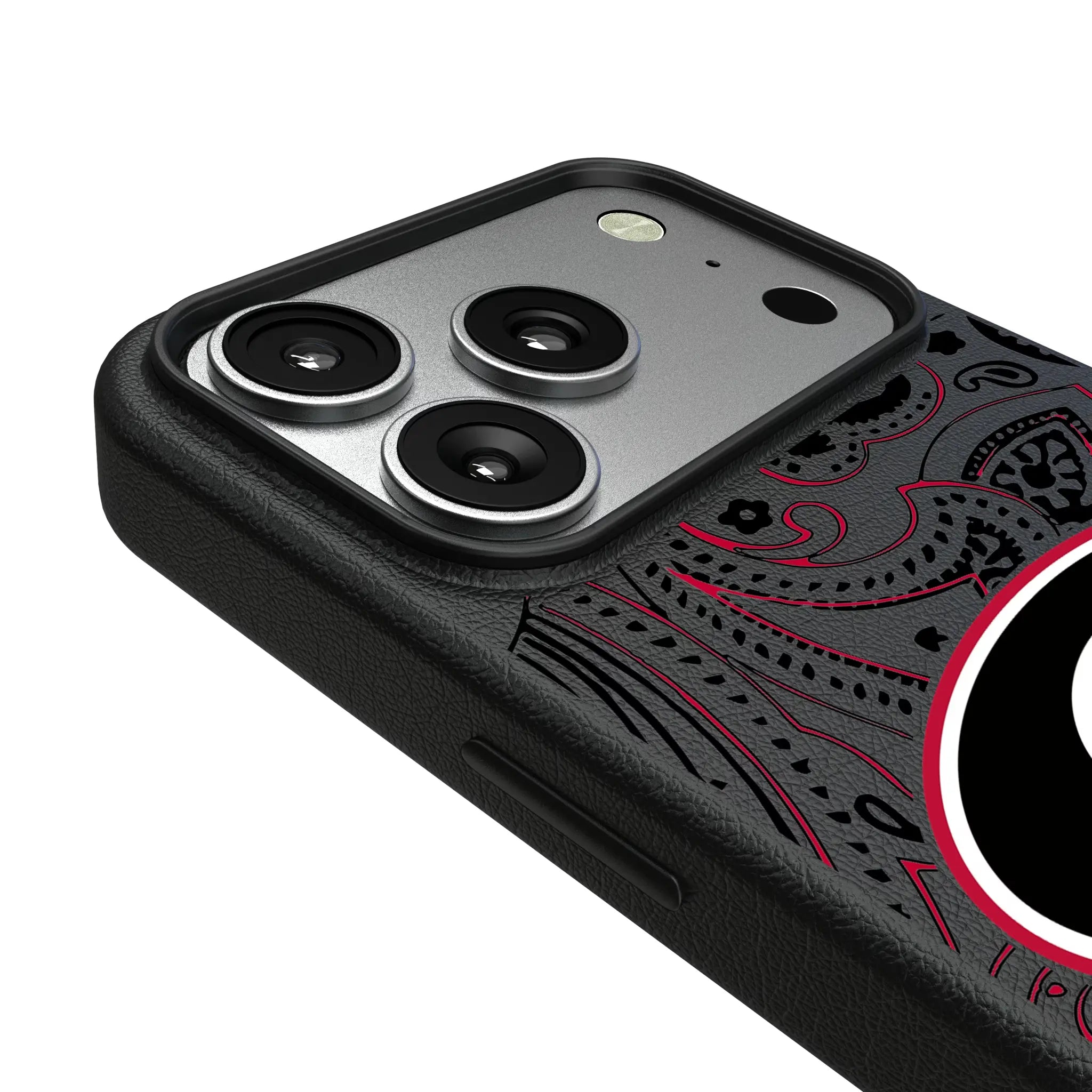 University of Georgia Bulldogs Paisley iPhone MagSafe Compatible Phone Case for Apple iPhone - Detail#Device_iPhone 17 Pro