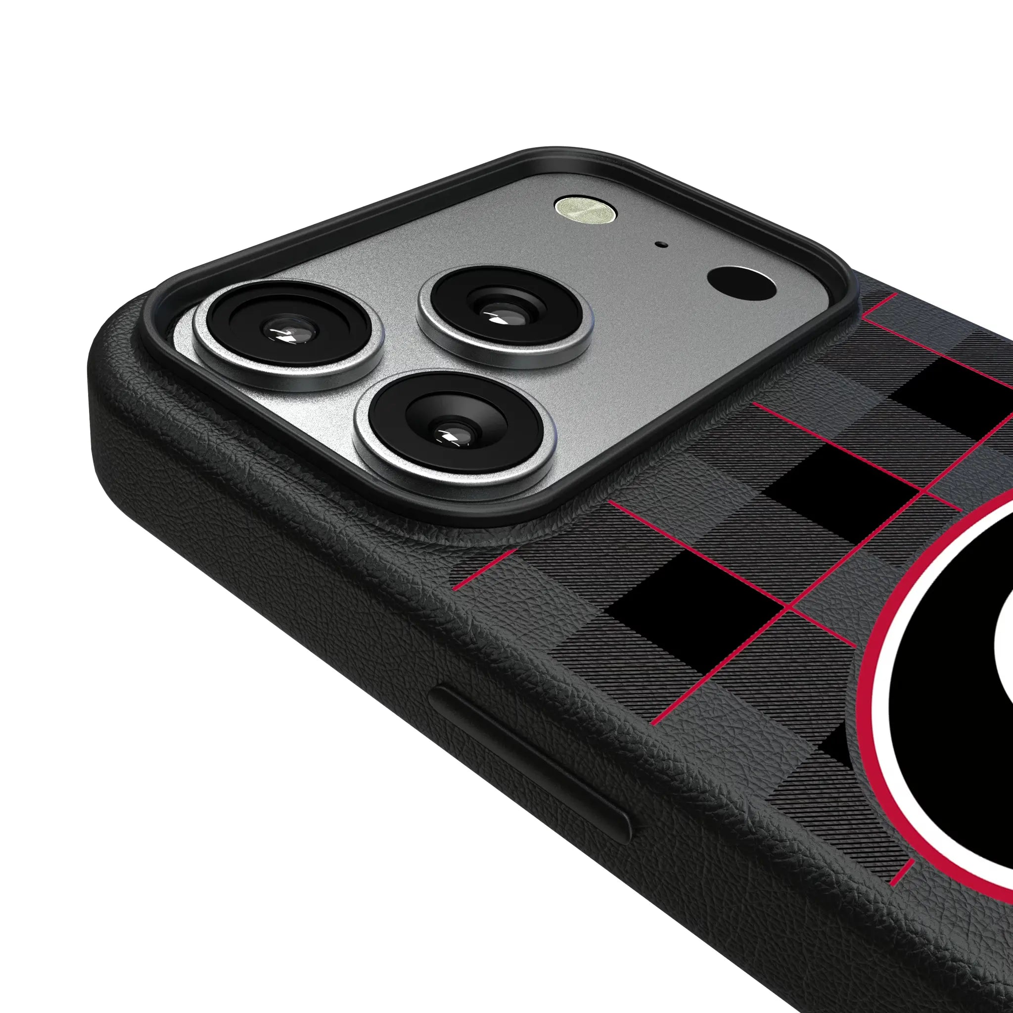 University of Georgia Bulldogs Plaid iPhone MagSafe Compatible Phone Case for Apple iPhone - Detail#Device_iPhone 17 Pro