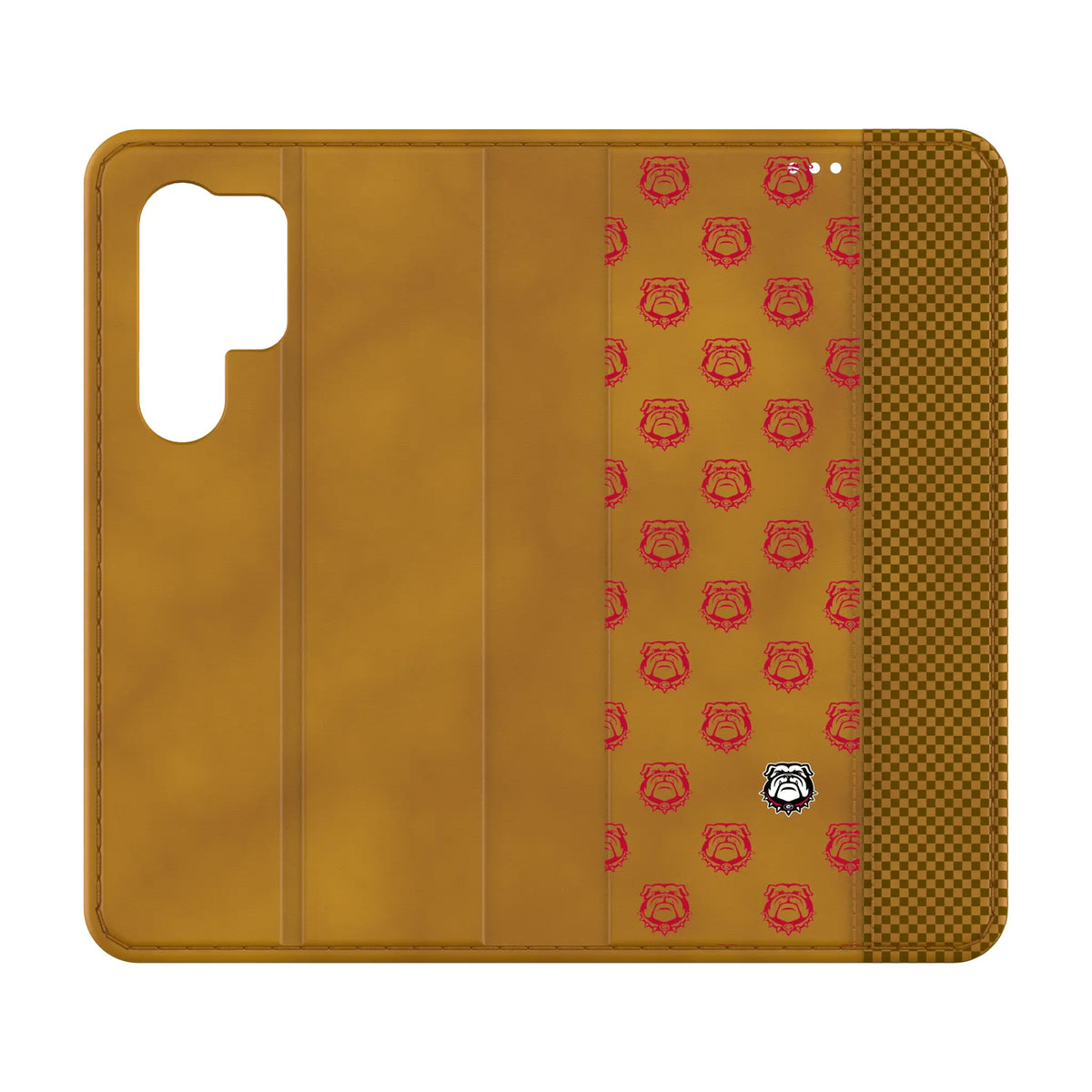 University of Georgia Bulldogs Uga Fashion Pattern Galaxy Folio Phone Case for Samsung Galaxy