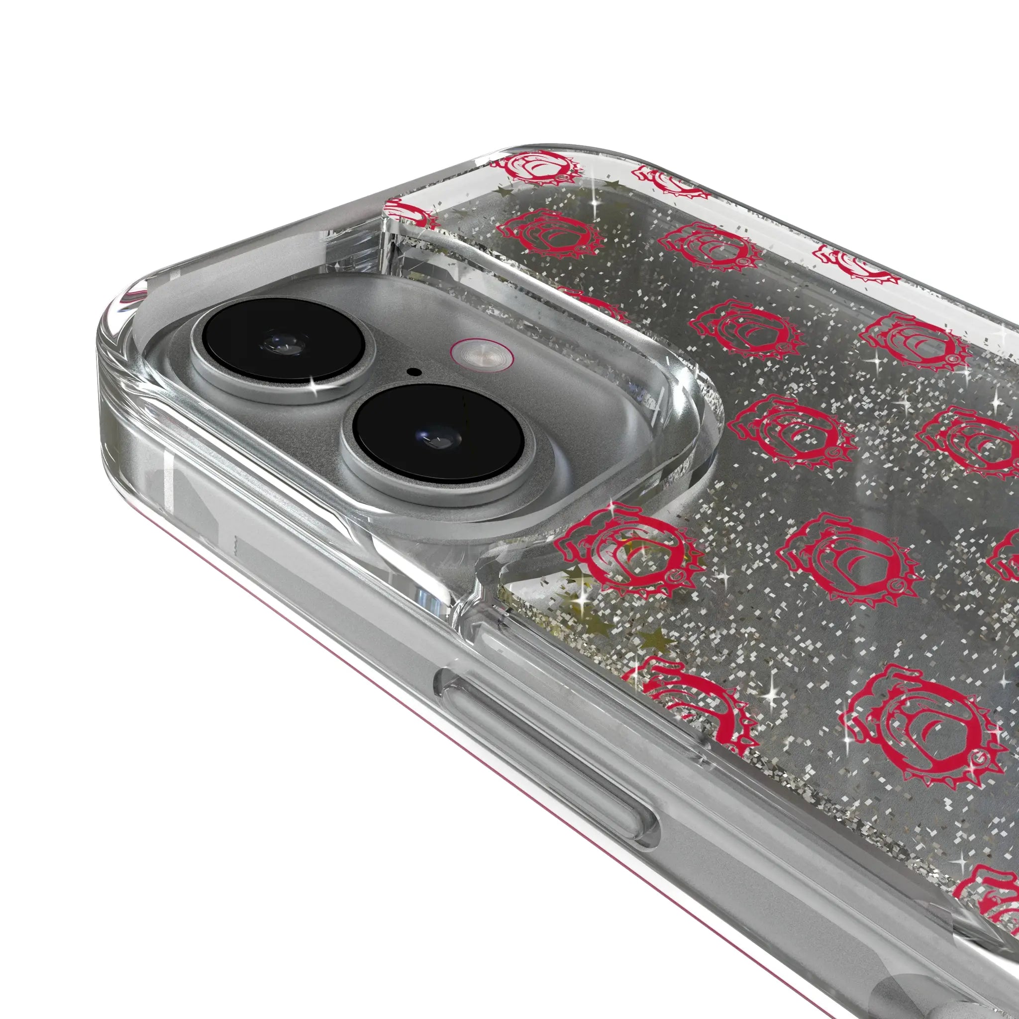 University of Georgia Bulldogs Uga Fashion Pattern iPhone Glitter Phone Case for Apple iPhone - Detail