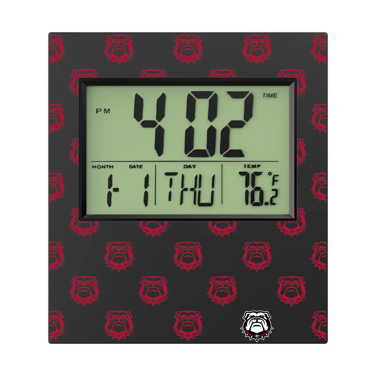 University of Georgia Bulldogs Uga Fashion Pattern Wall Clock