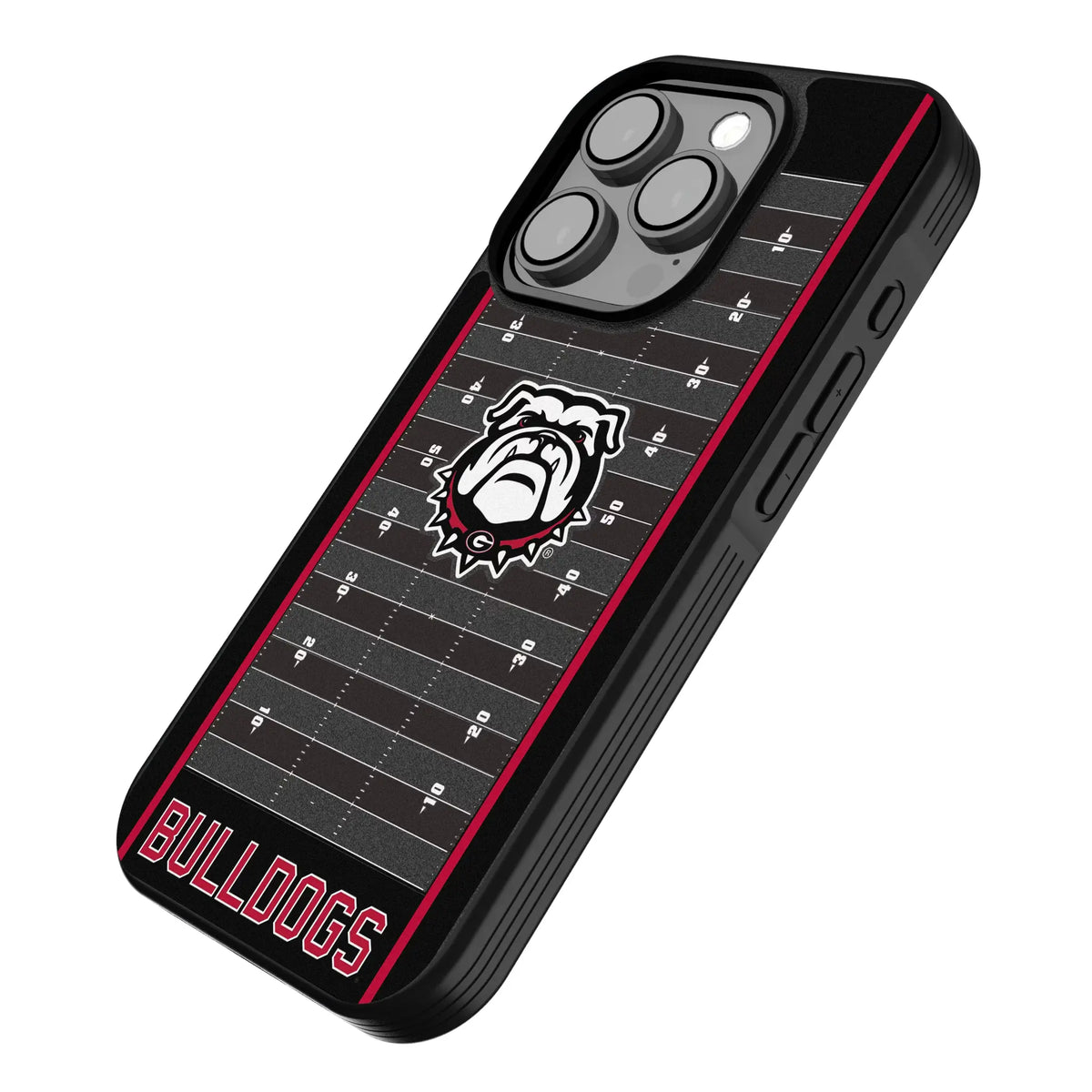 University of Georgia Bulldogs Uga Field iPhone Bump Phone Case for Apple iPhone - Isometric View