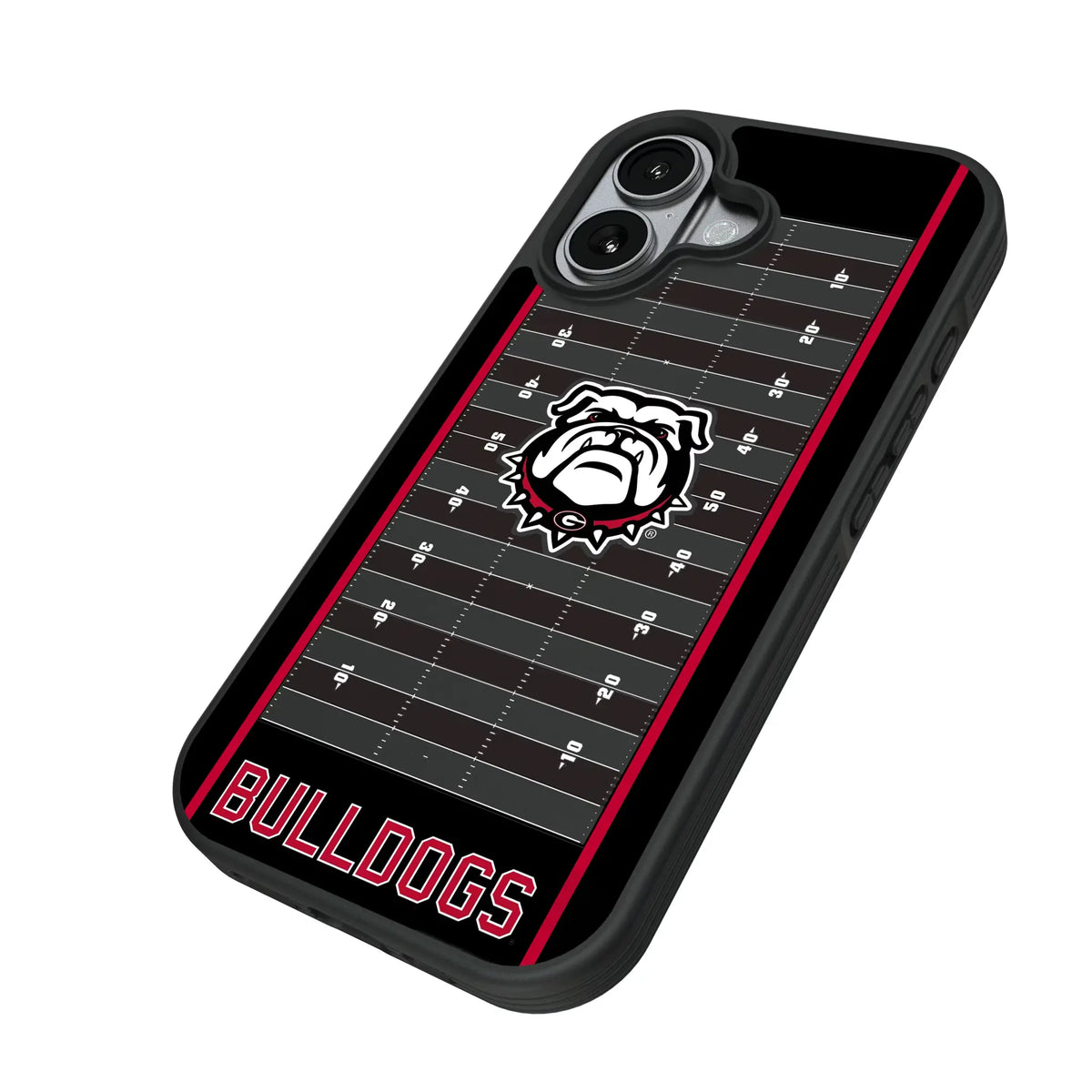 University of Georgia Bulldogs Uga Field iPhone Bump Phone Case for Apple iPhone - Isometric View#Device_iPhone 17