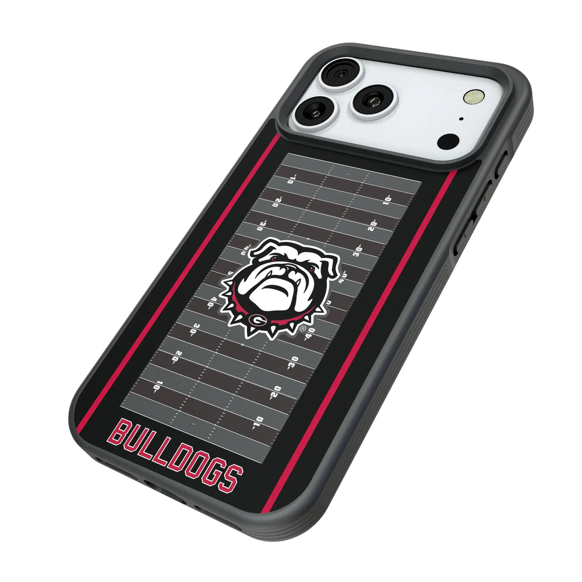 University of Georgia Bulldogs Uga Field iPhone Bump Phone Case for Apple iPhone - Isometric View#Device_iPhone 18 Pro Max