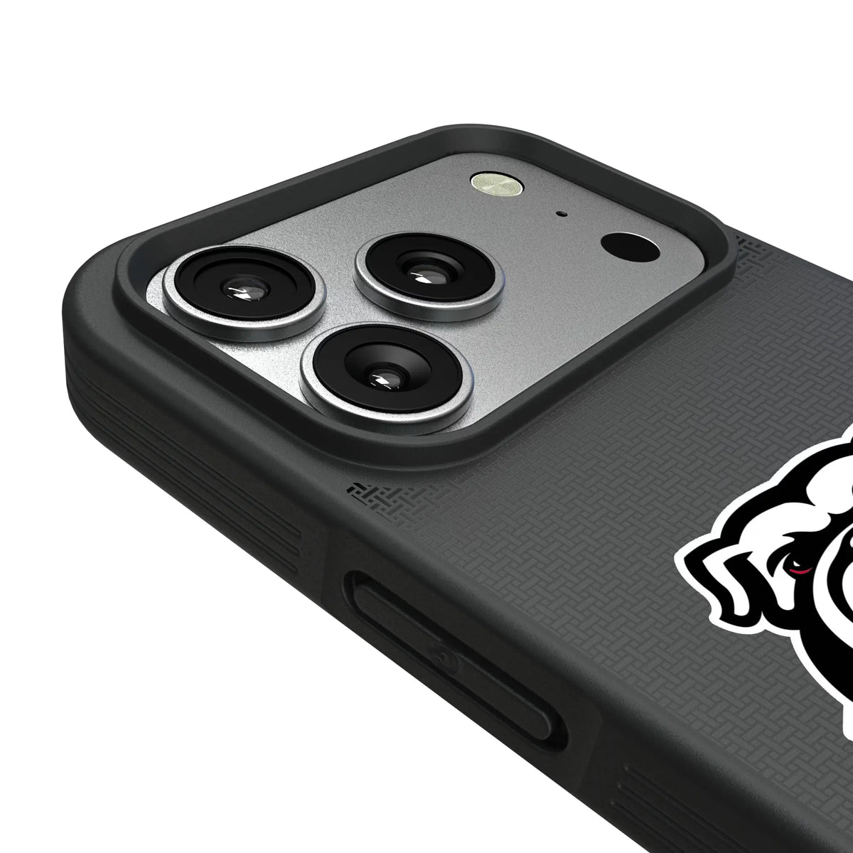 University of Georgia Bulldogs Uga Linen iPhone Bump Phone Case for Apple iPhone - Detail#Device_iPhone 17 Pro