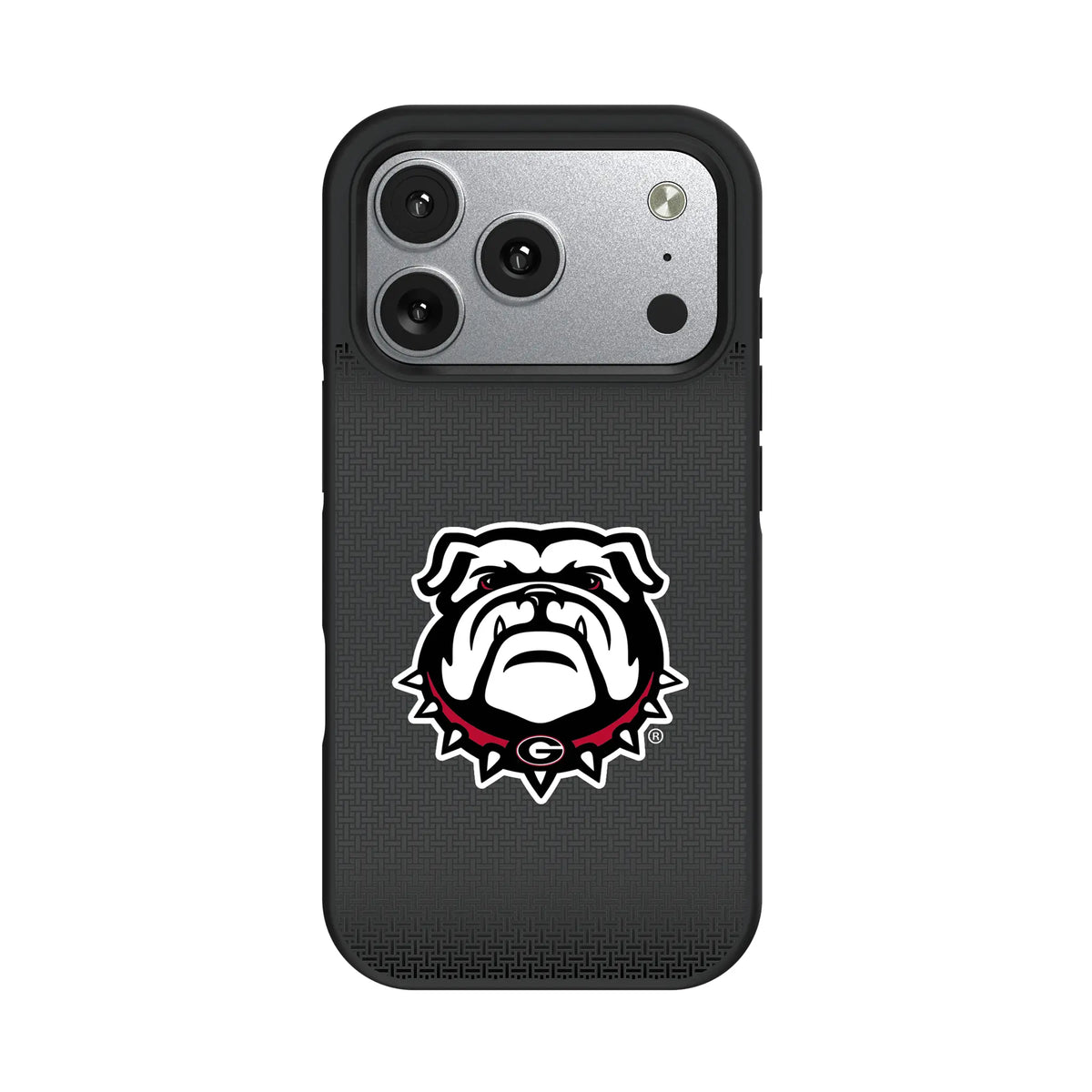 University of Georgia Bulldogs Uga Linen iPhone Bump Phone Case for Apple iPhone#Device_iPhone 17 Pro
