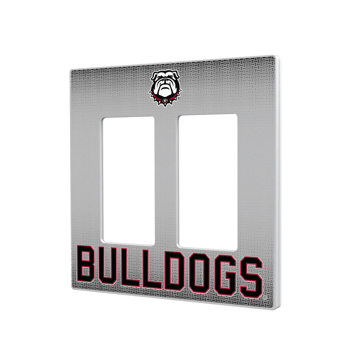 University of Georgia Bulldogs Uga Linen Hidden-Screw Light Switch Plate#Style_Double Rocker
