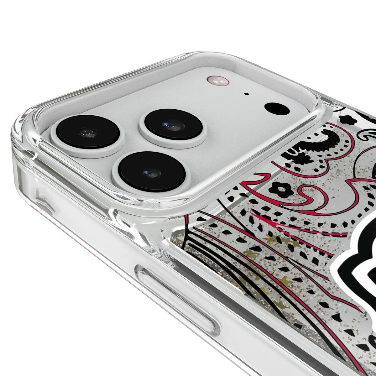 University of Georgia Bulldogs Uga Paisley iPhone Glitter Phone Case for Apple iPhone - Detail#Device_iPhone 18 Pro Max