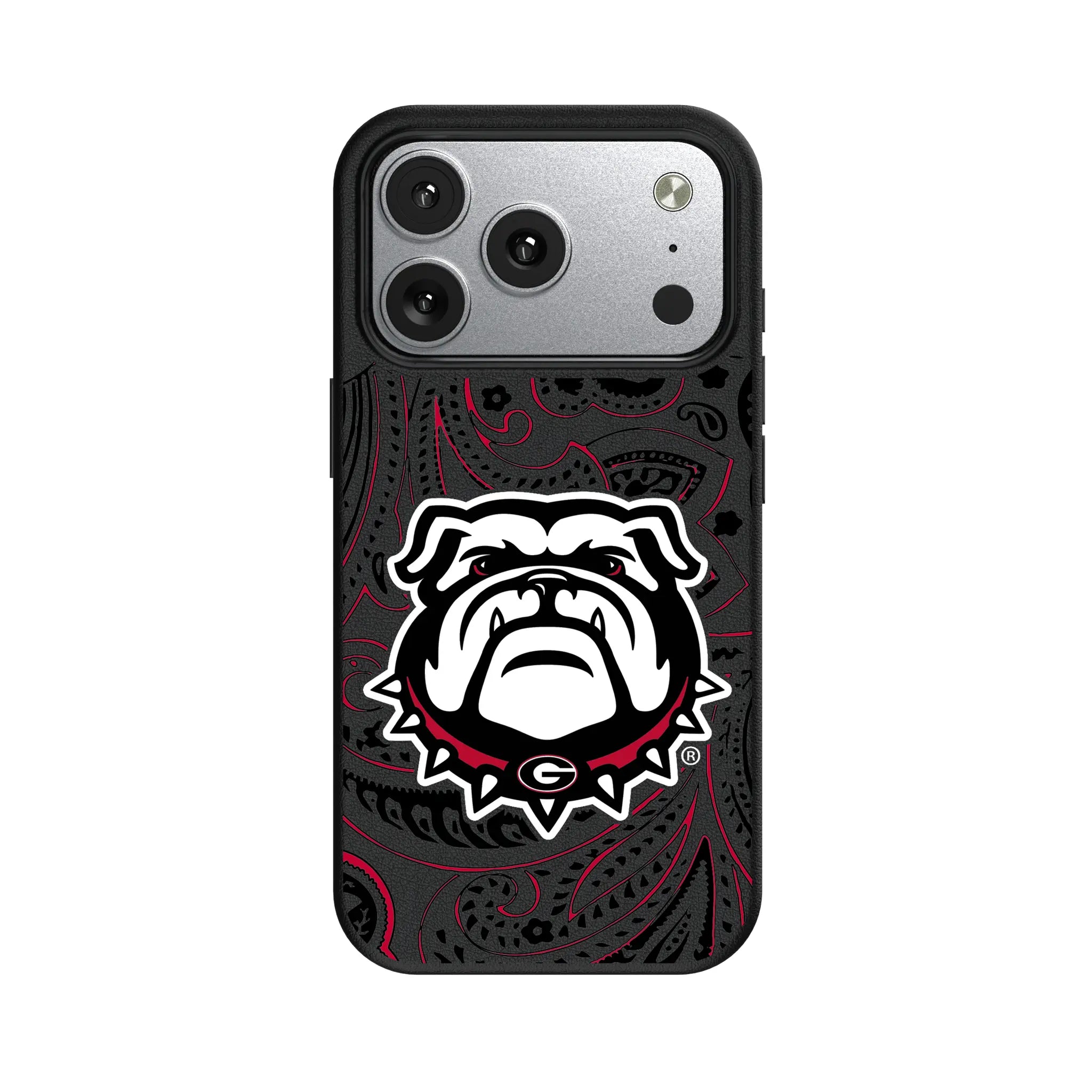 University of Georgia Bulldogs Uga Paisley iPhone MagSafe Compatible Phone Case for Apple iPhone#Device_iPhone 17 Pro