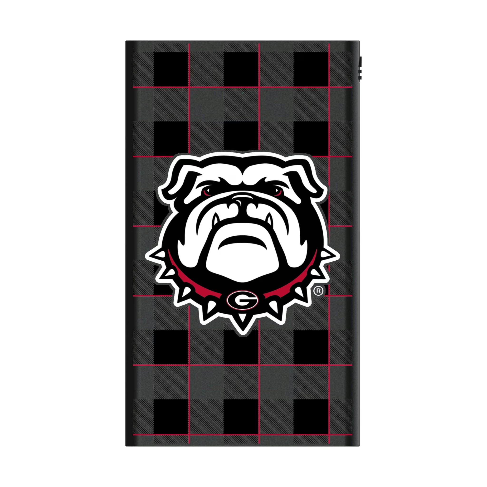 University of Georgia Bulldogs Uga Plaid 5000mAh Flat Powerbank