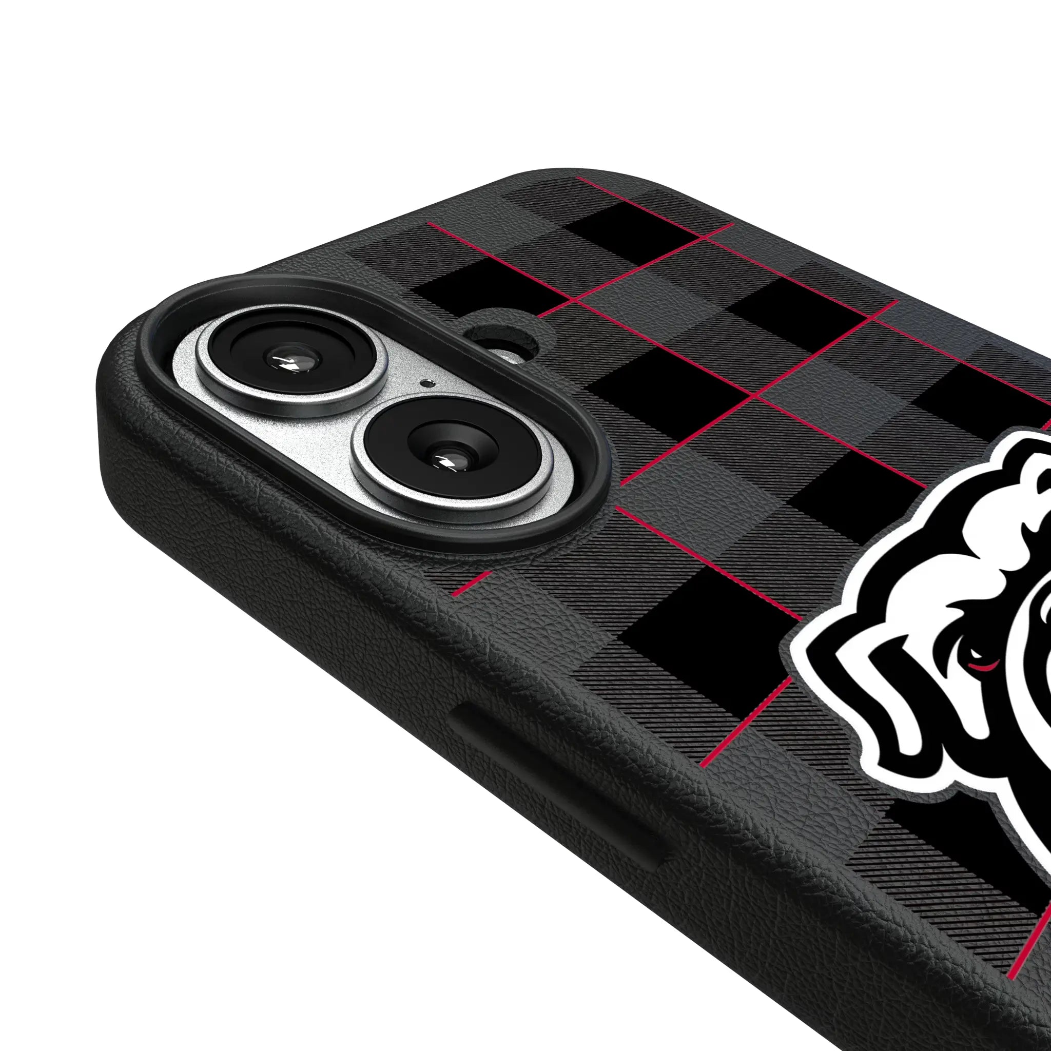 University of Georgia Bulldogs Uga Plaid iPhone MagSafe Compatible Phone Case for Apple iPhone - Detail#Device_iPhone 17