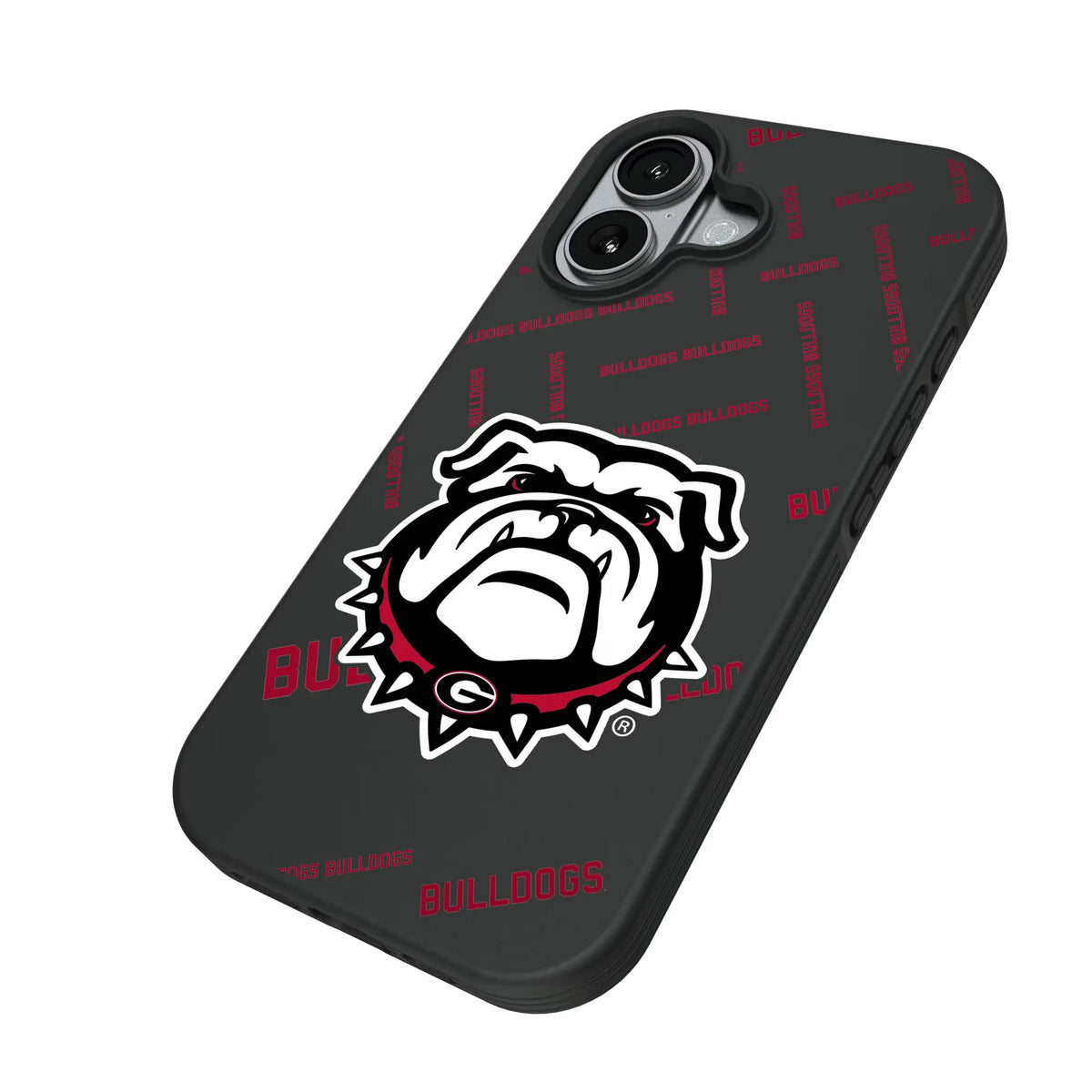 University of Georgia Bulldogs Uga Quadtile iPhone Bump Phone Case for Apple iPhone - Isometric View#Device_iPhone 17