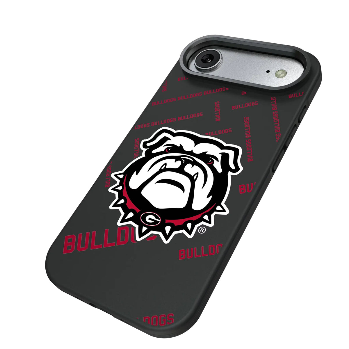 University of Georgia Bulldogs Uga Quadtile iPhone Bump Phone Case for Apple iPhone - Isometric View#Device_iPhone Air
