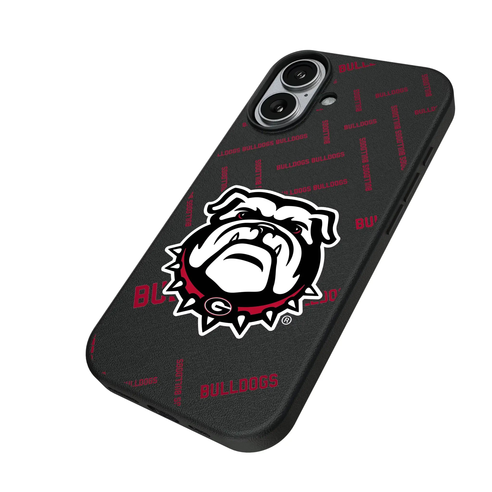 University of Georgia Bulldogs Uga Quadtile iPhone MagSafe Compatible Phone Case for Apple iPhone - Isometric View#Device_iPhone 17