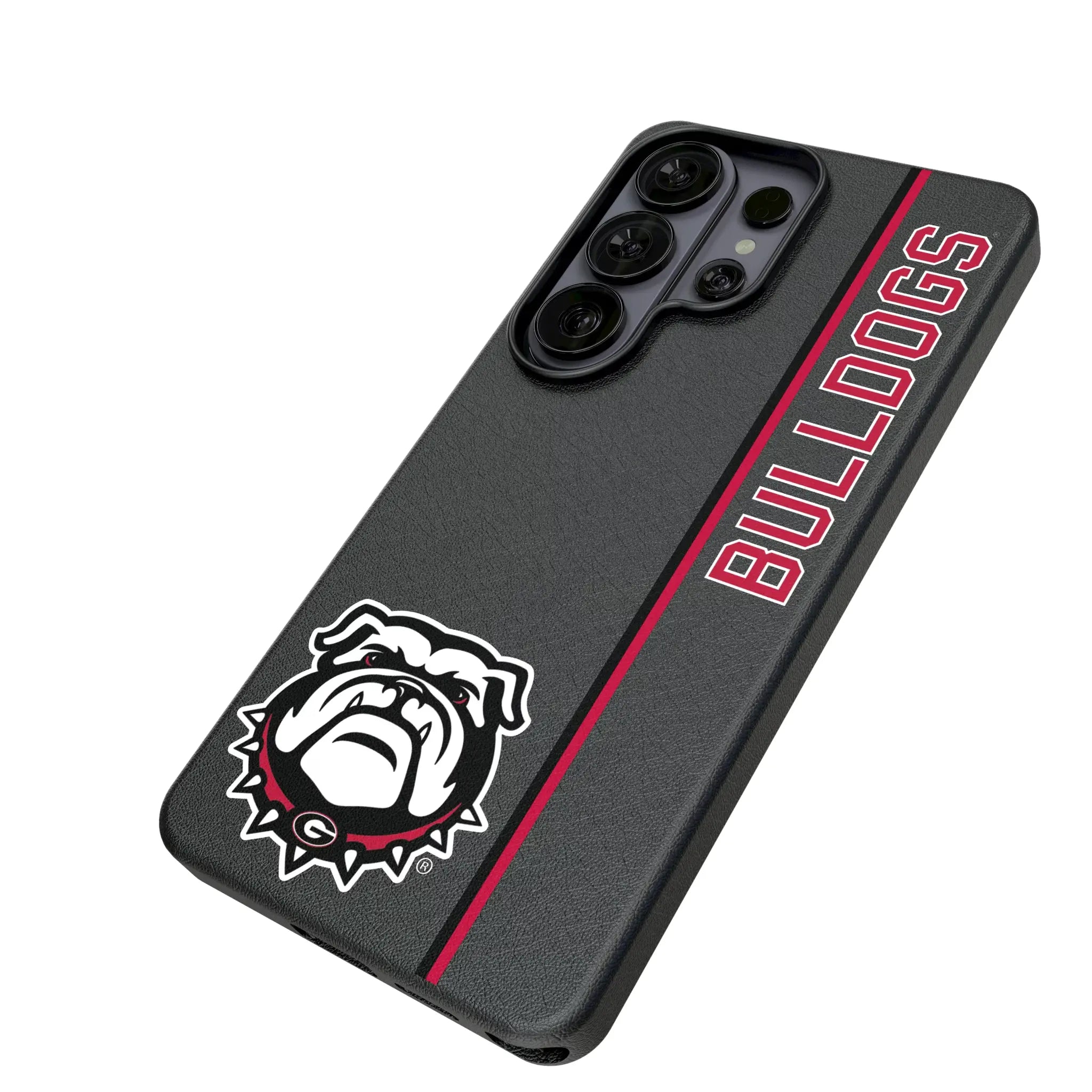 University of Georgia Bulldogs Uga Sidebar Galaxy MagSafe Compatible Phone Case for Samsung Galaxy - Isometric View#Device_Galaxy S26 Ultra