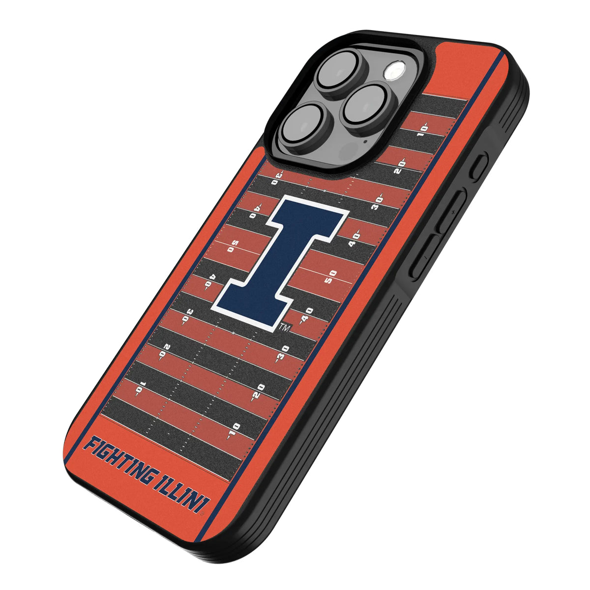 University of Illinois Fighting Illini Field iPhone Bump Phone Case for Apple iPhone - Isometric View
