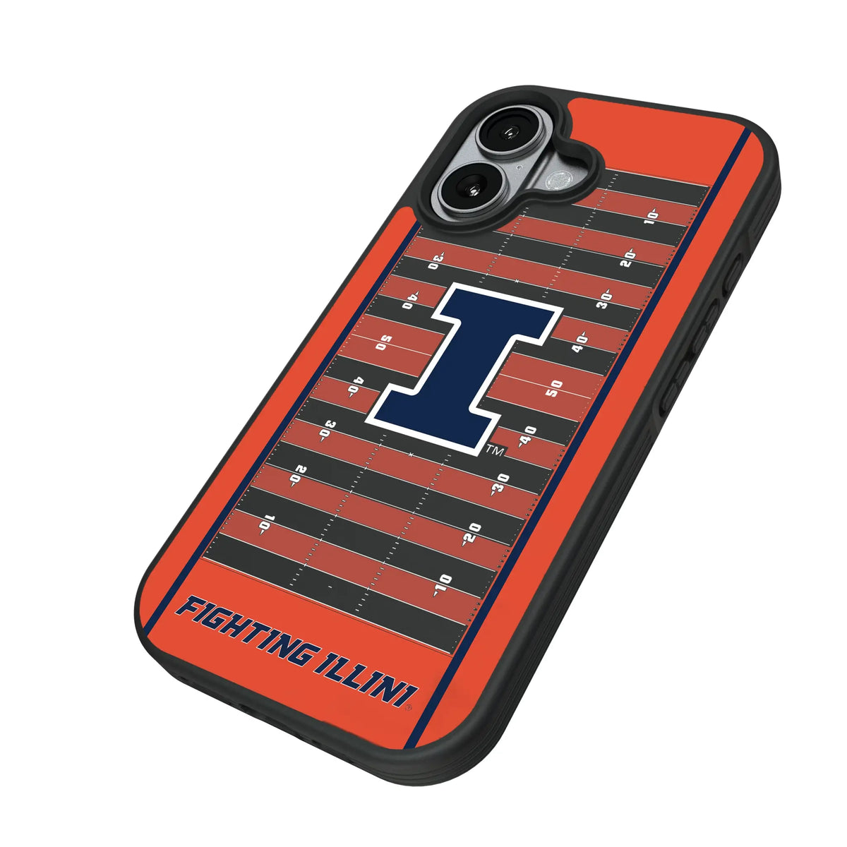 University of Illinois Fighting Illini Field iPhone Bump Phone Case for Apple iPhone - Isometric View#Device_iPhone 17