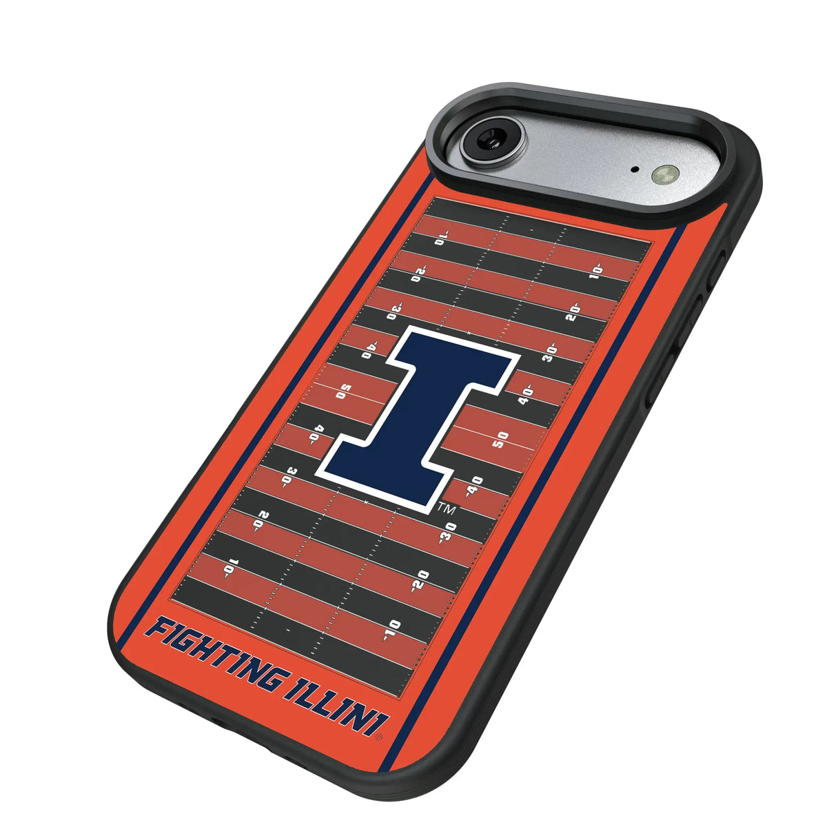 University of Illinois Fighting Illini Field iPhone Bump Phone Case for Apple iPhone - Isometric View#Device_iPhone Air