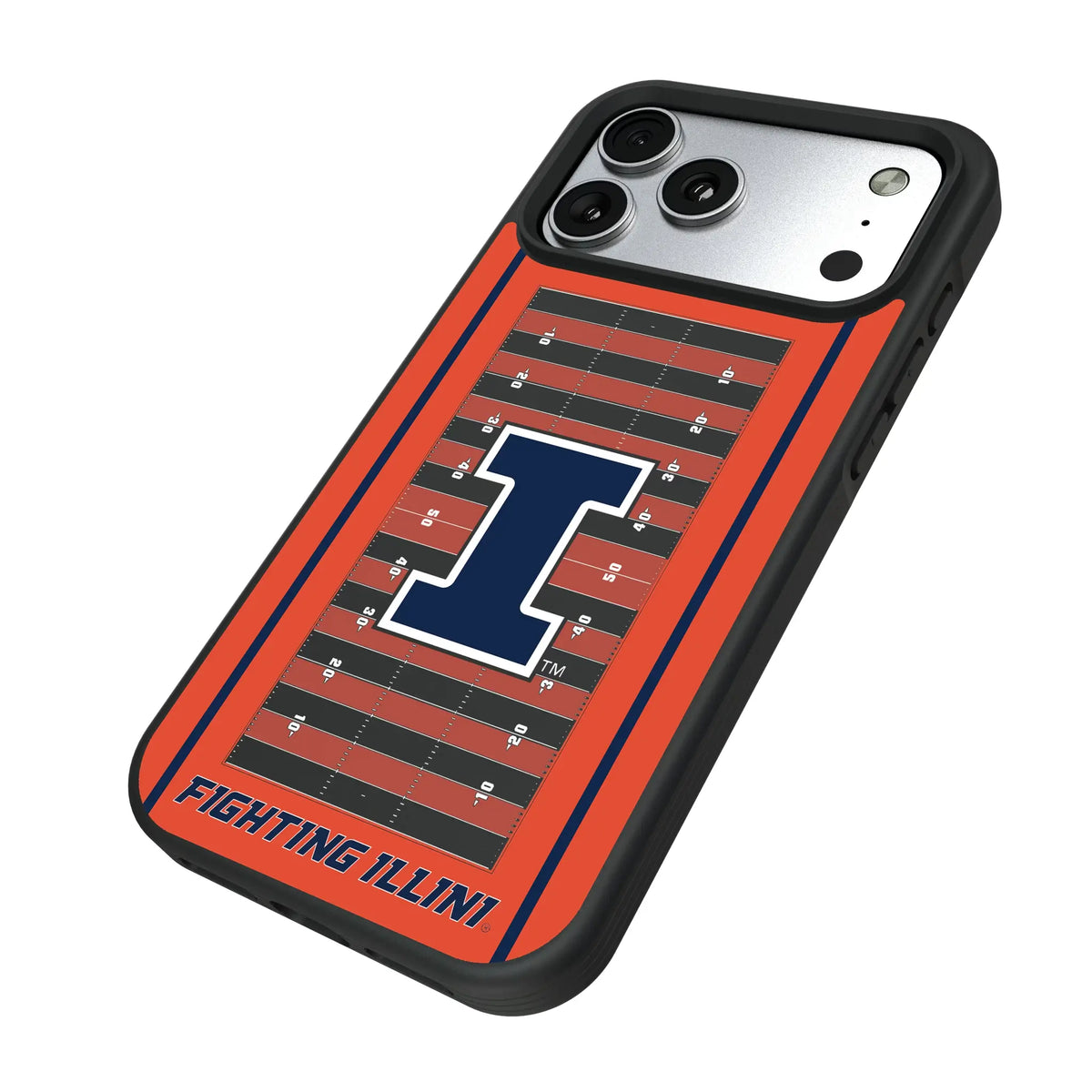 University of Illinois Fighting Illini Field iPhone Bump Phone Case for Apple iPhone - Isometric View#Device_iPhone 17 Pro Max