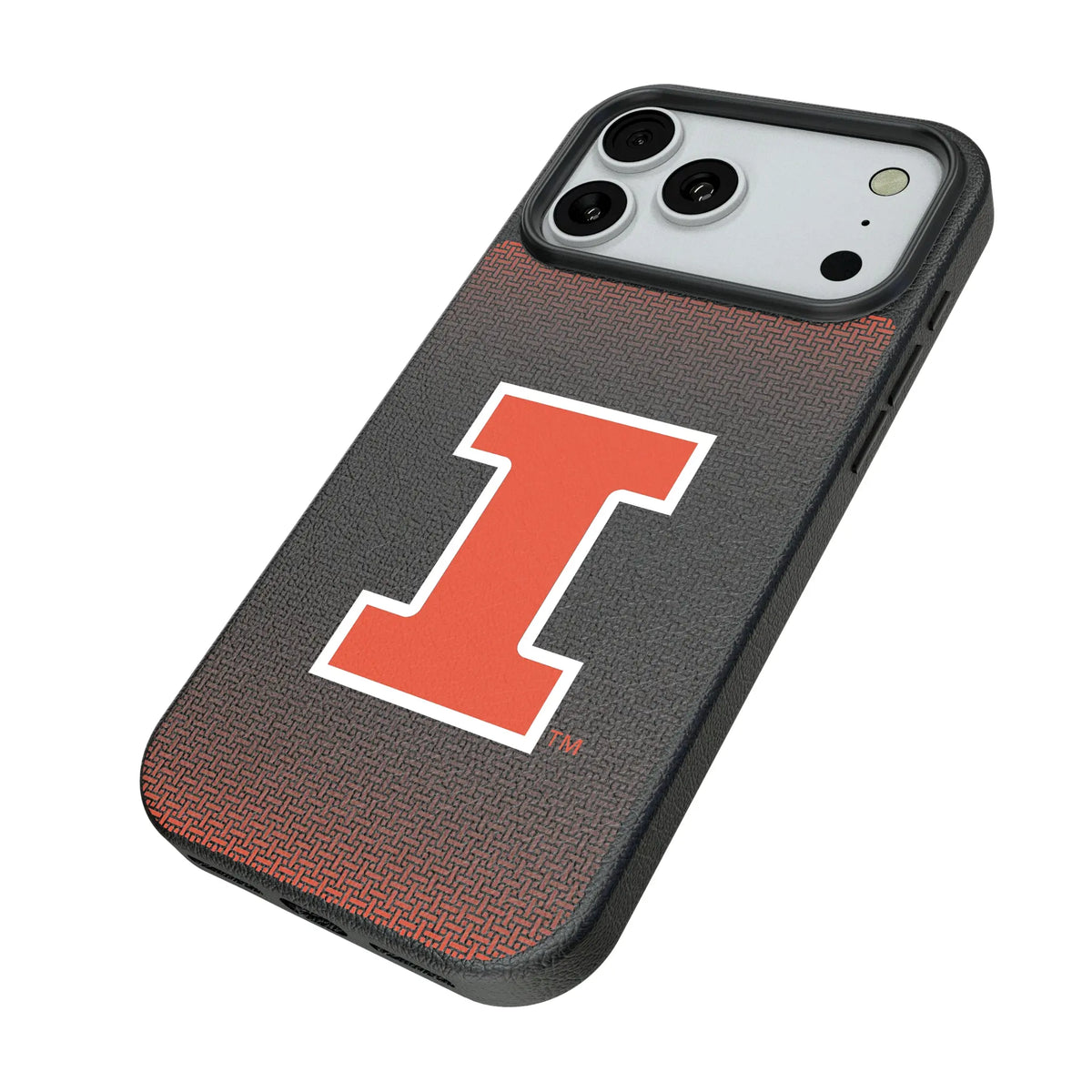 University of Illinois Fighting Illini Linen iPhone MagSafe Compatible Phone Case for Apple iPhone - Isometric View#Device_iPhone 18 Pro Max