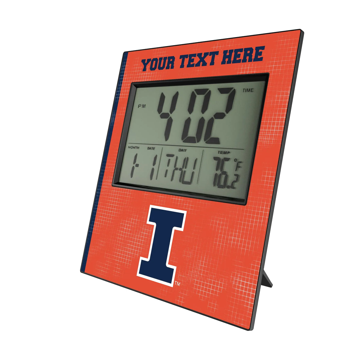 University of Illinois Fighting Illini Personalized Hatch Wall Clock
