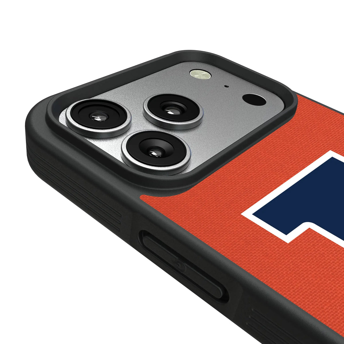 University of Illinois Fighting Illini Personalized Stripe iPhone Bump Phone Case for Apple iPhone - Detail#Device_iPhone 17 Pro