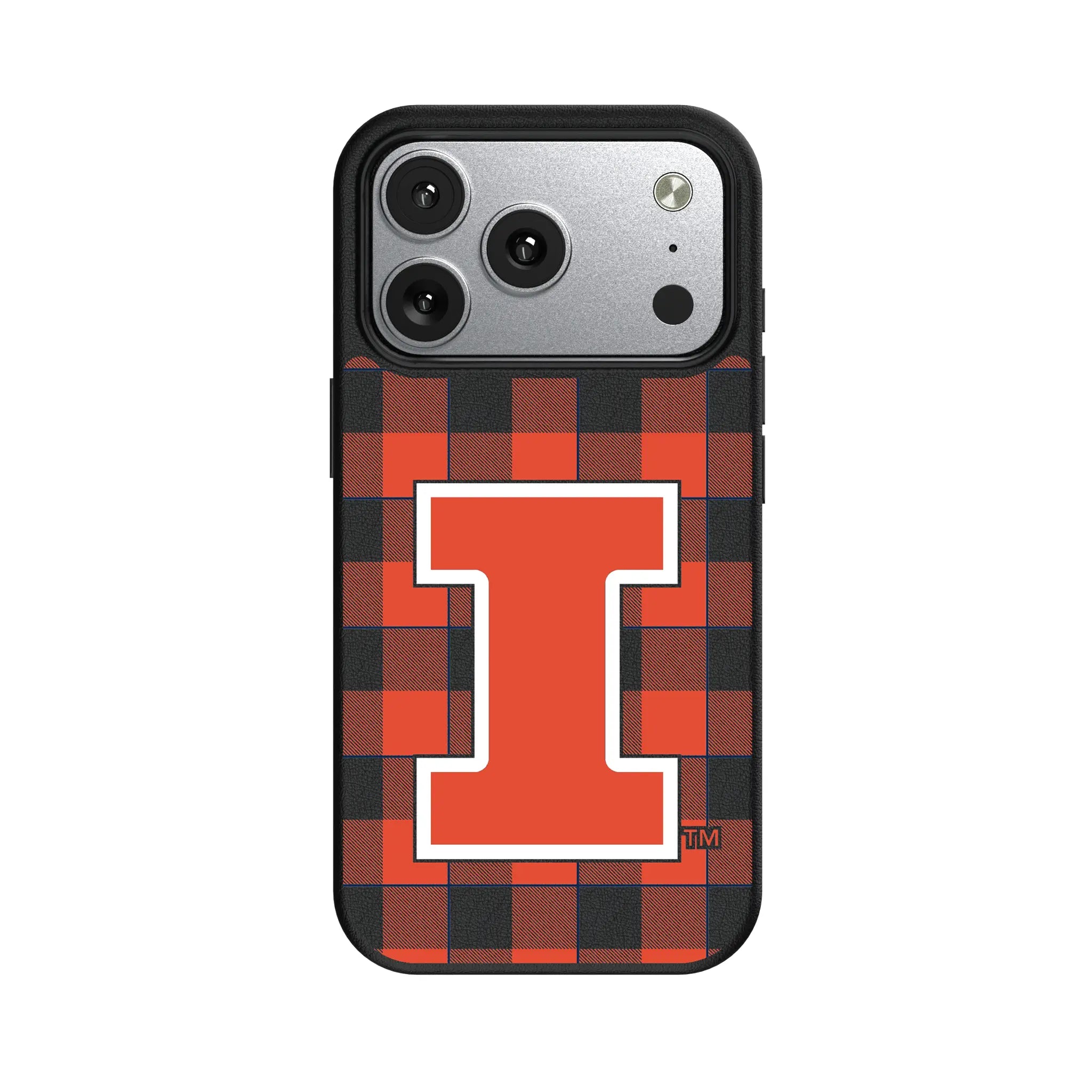 University of Illinois Fighting Illini Plaid iPhone MagSafe Compatible Phone Case for Apple iPhone#Device_iPhone 17 Pro