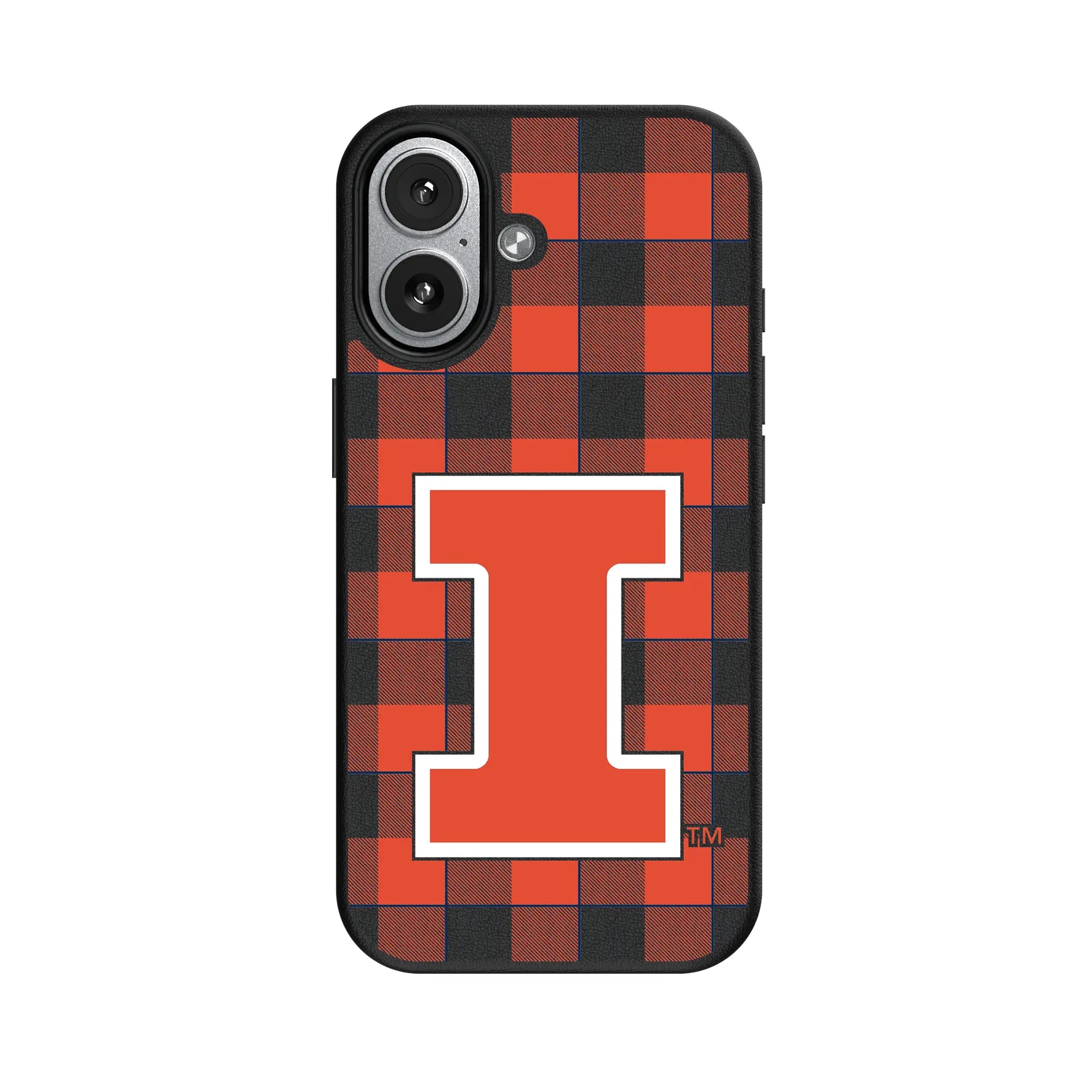 University of Illinois Fighting Illini Plaid iPhone MagSafe Compatible Phone Case for Apple iPhone#Device_iPhone 17