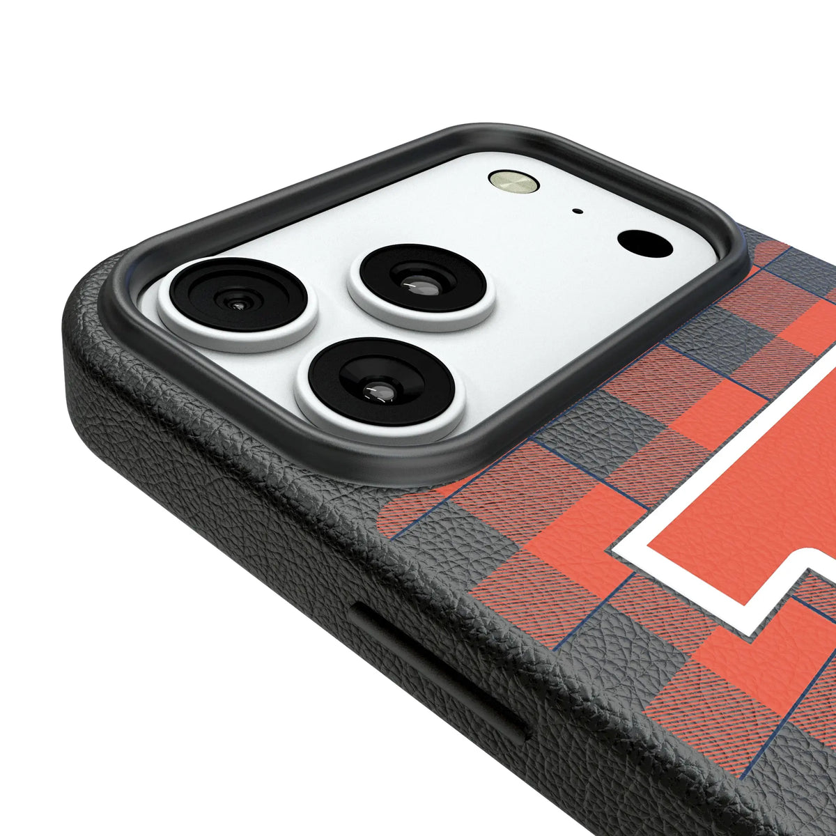 University of Illinois Fighting Illini Plaid iPhone MagSafe Compatible Phone Case for Apple iPhone - Detail#Device_iPhone 18 Pro Max