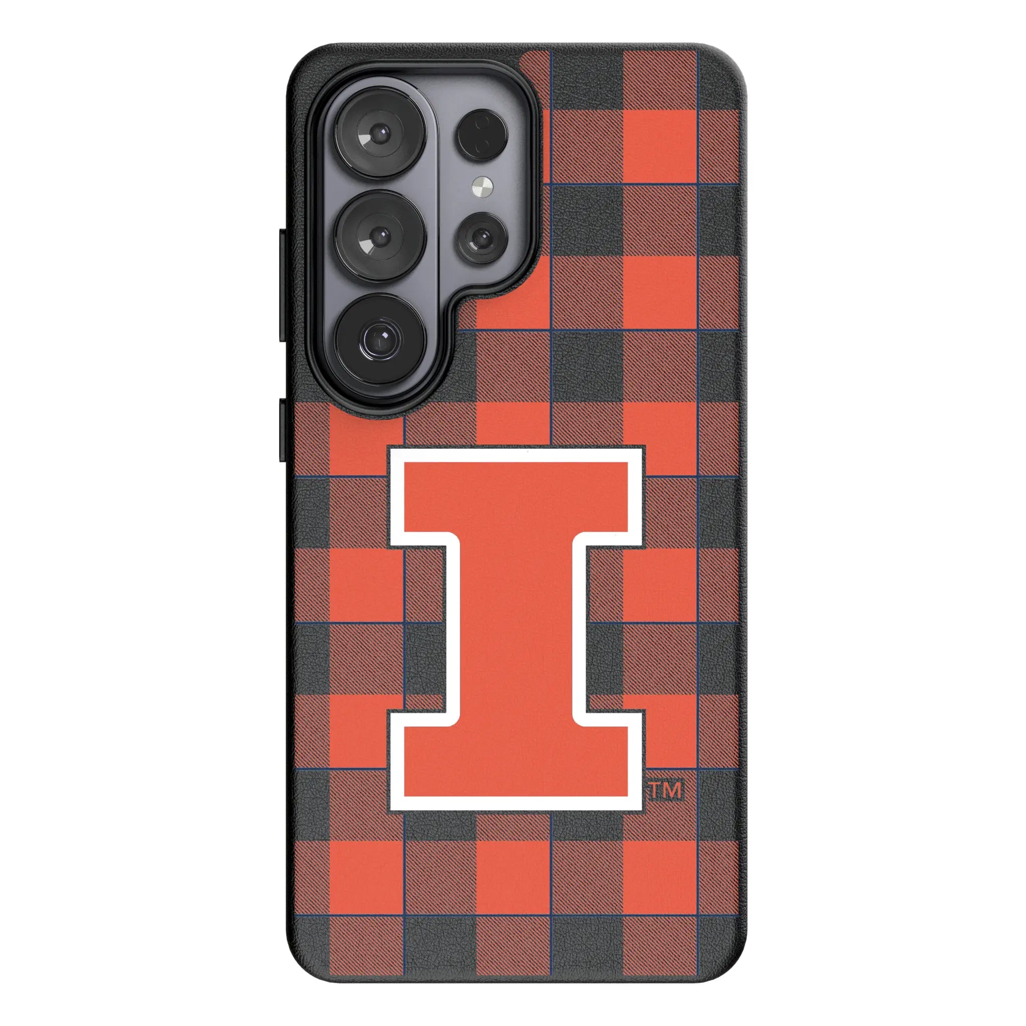 University of Illinois Fighting Illini Plaid Galaxy MagSafe Compatible Phone Case for Samsung Galaxy#Device_Galaxy S26 Ultra