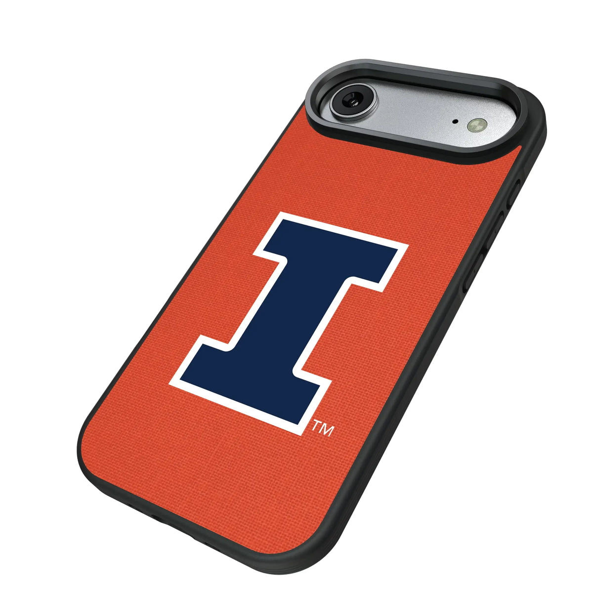University of Illinois Fighting Illini Solid iPhone Bump Phone Case for Apple iPhone - Isometric View#Device_iPhone Air