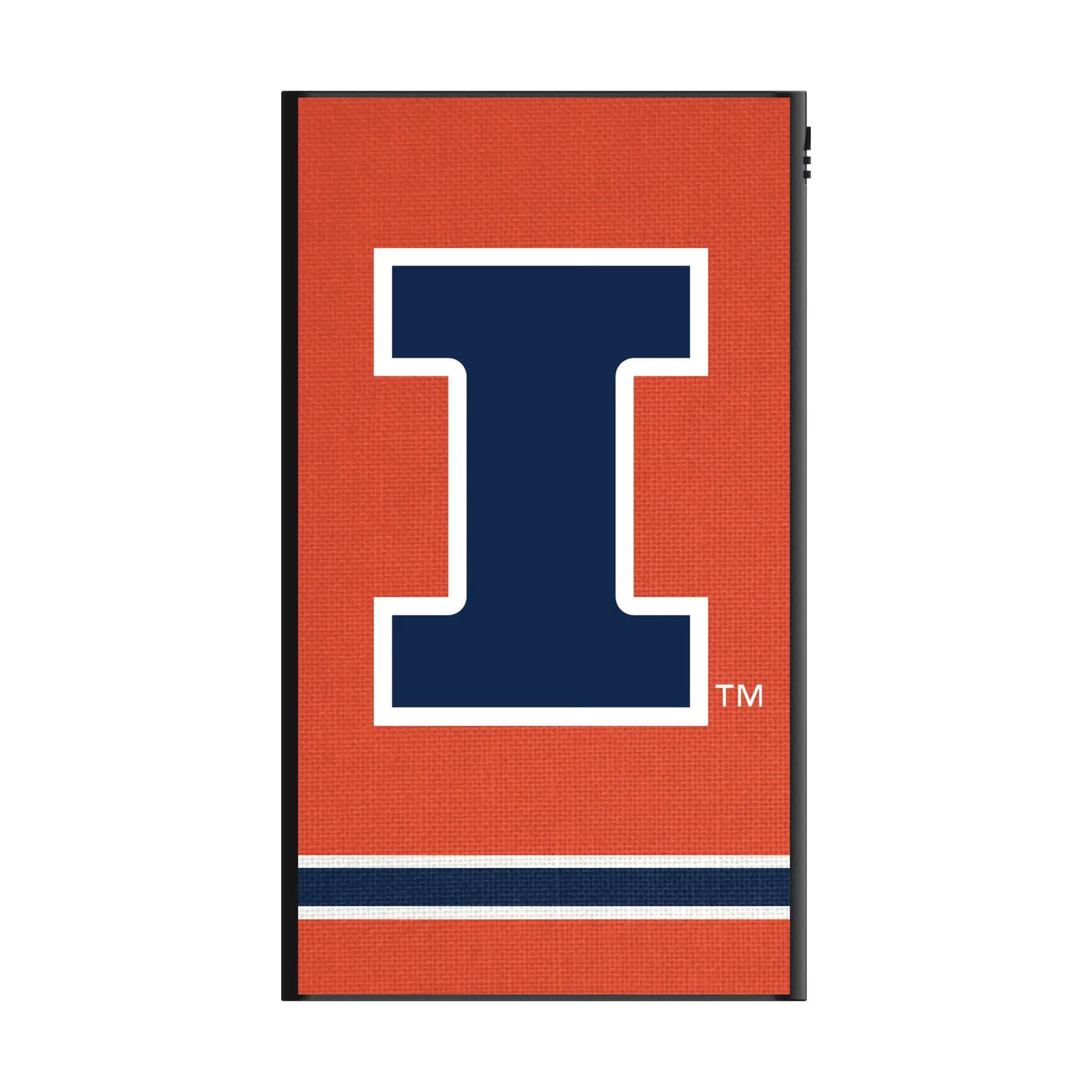 University of Illinois Fighting Illini Stripe 5000mAh Flat Power Bank