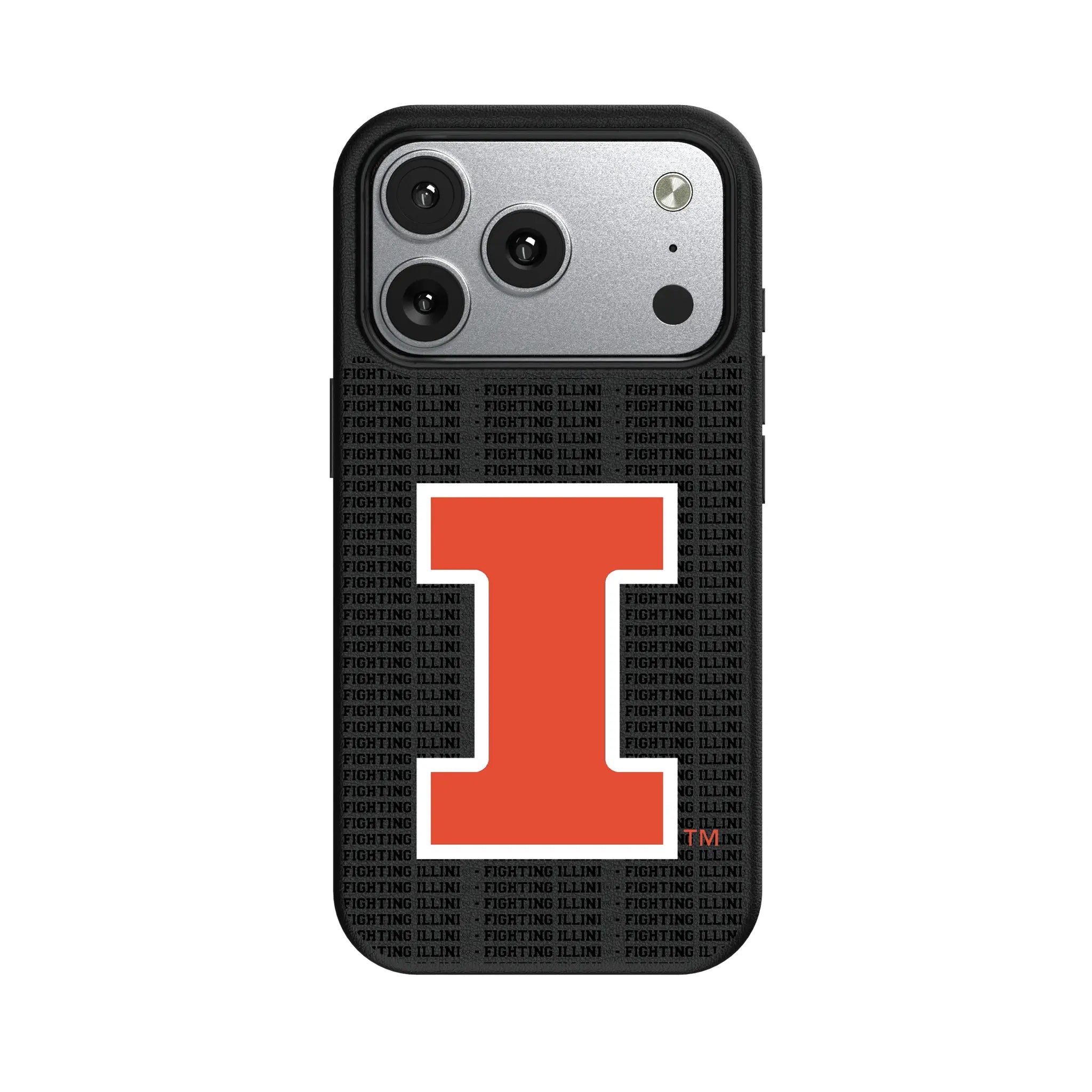 University of Illinois Fighting Illini Text Backdrop iPhone MagSafe Compatible Phone Case for Apple iPhone#Device_iPhone 17 Pro